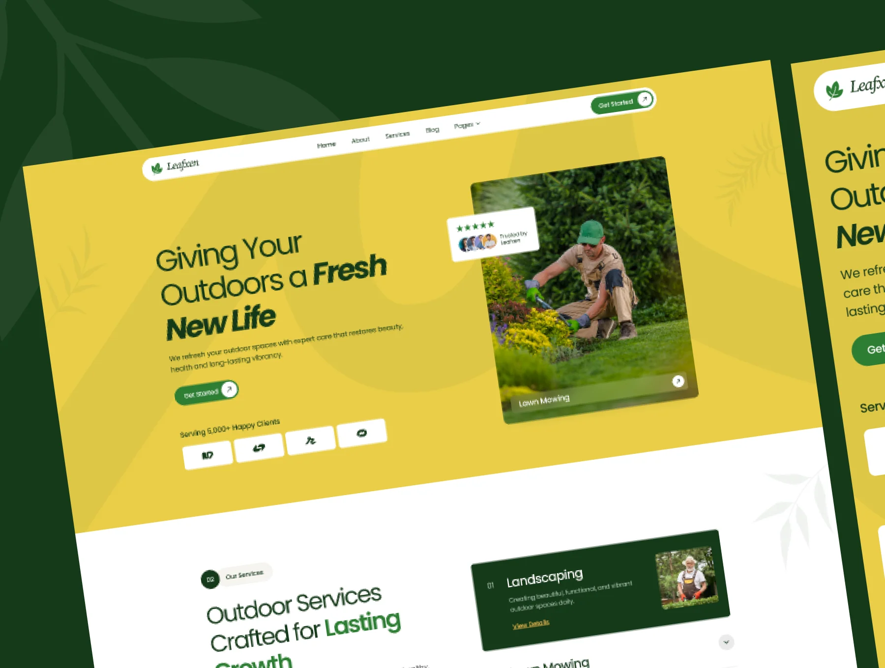Leafxen - Landscaping & Gardening Template