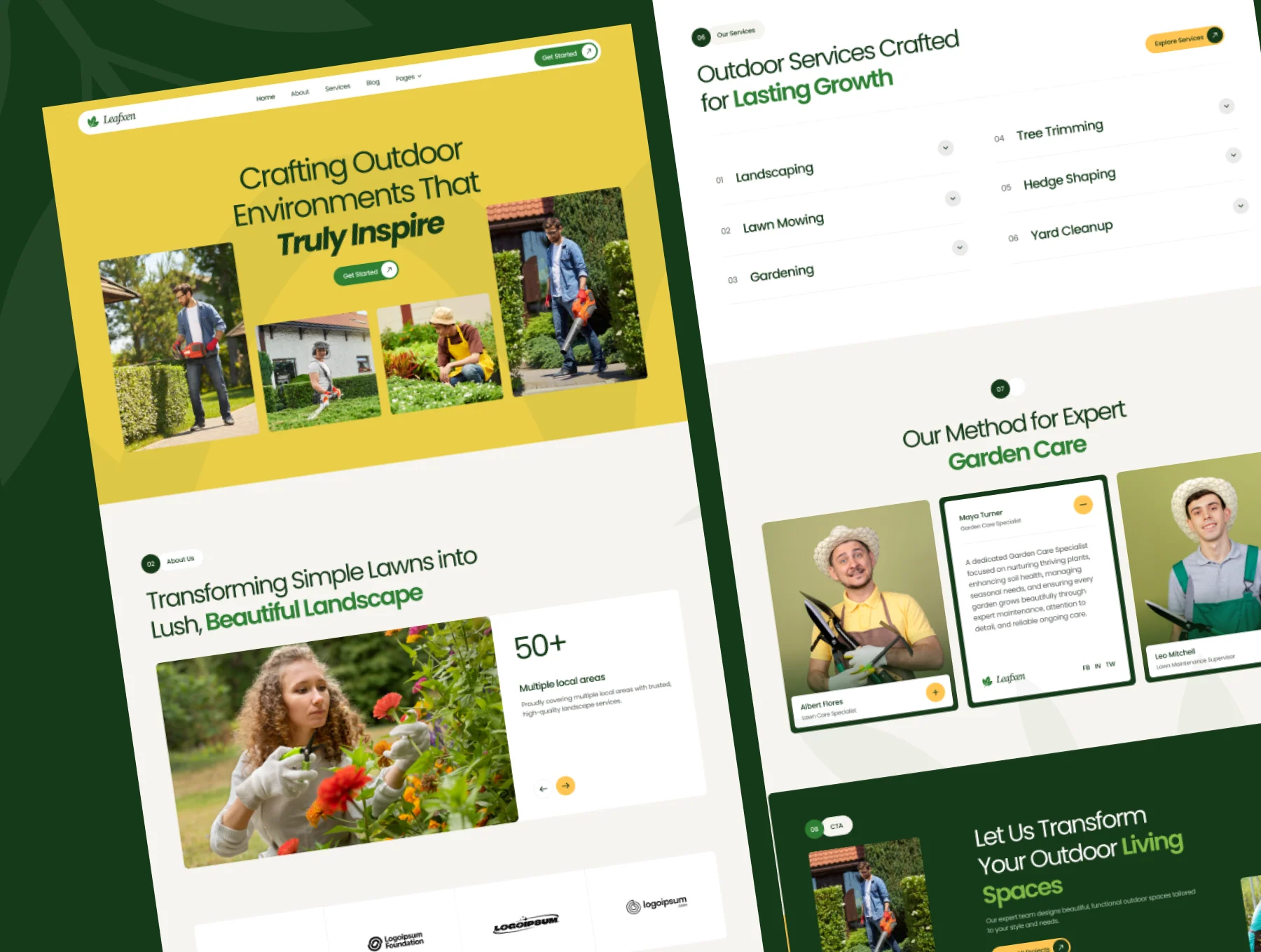 Leafxen - Landscaping & Gardening Template 2