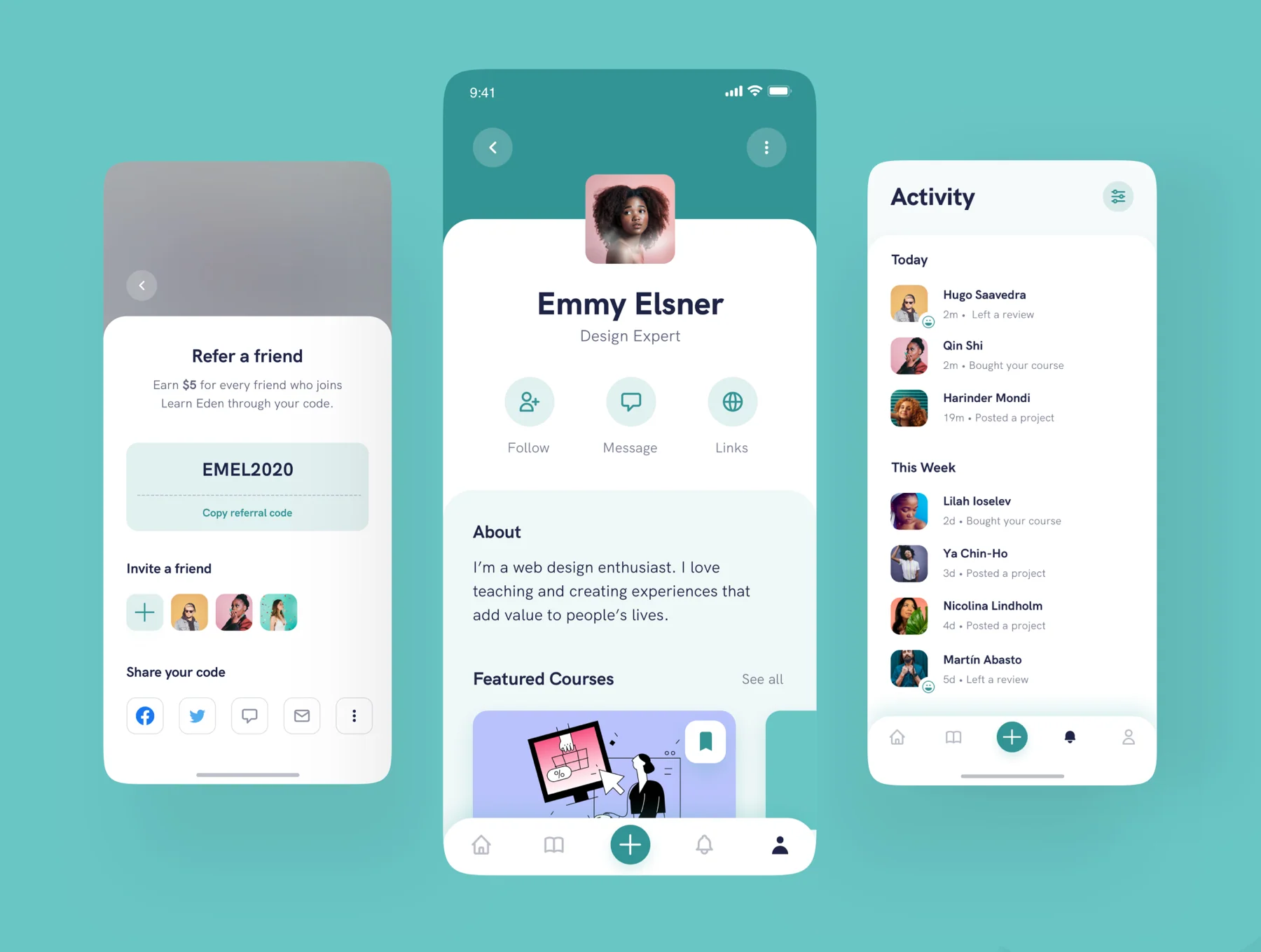 Learn Eden Education App UI Kit 7