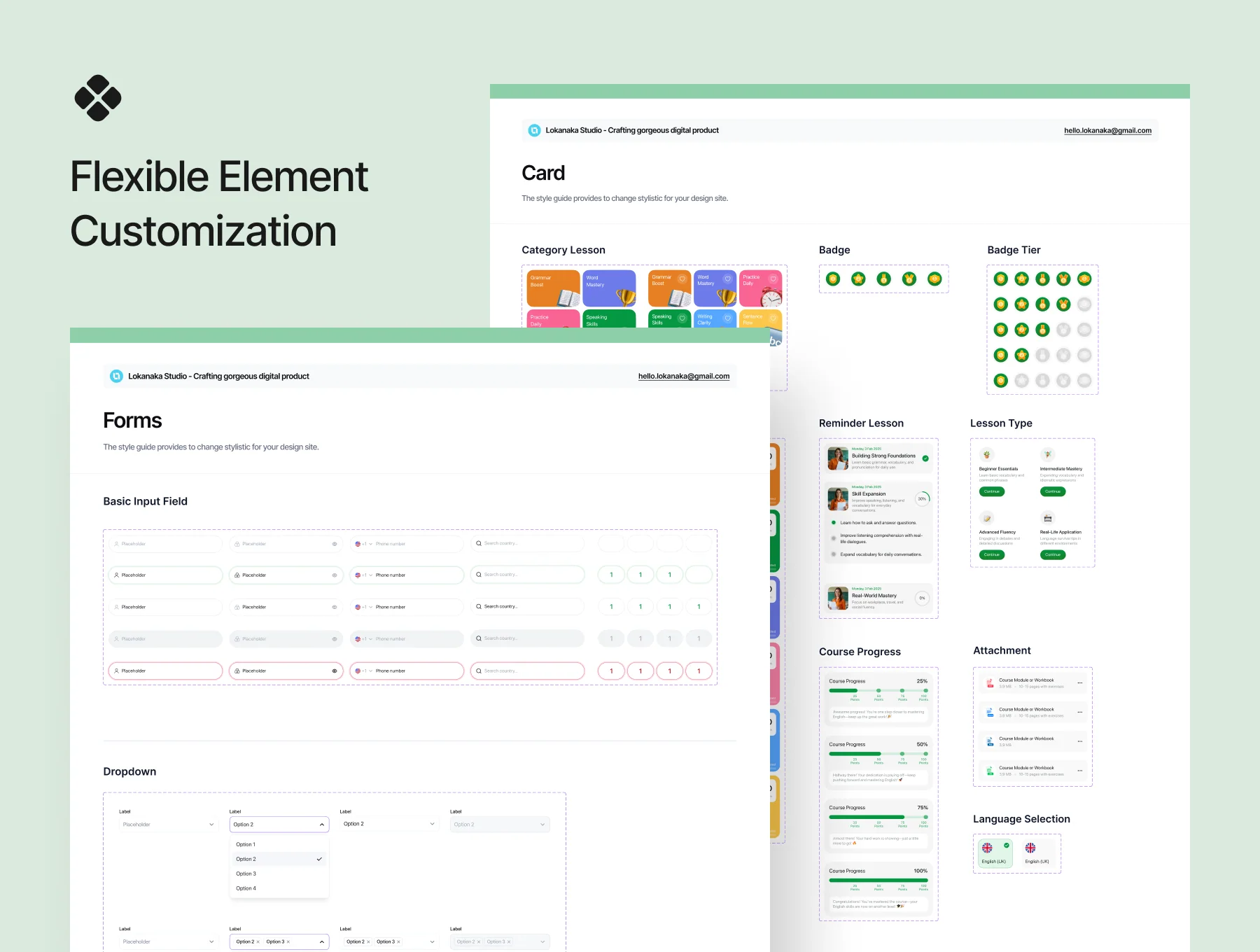 Learna - Language Learning Mobile App UI Kit 4