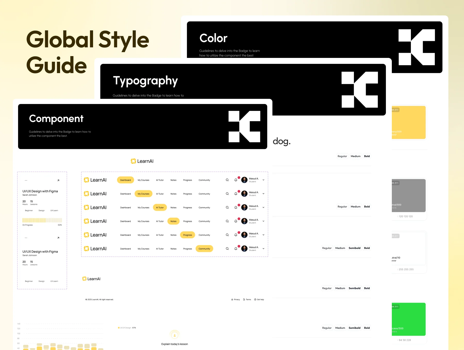 LearnAI - AI Online Learning Platform UI Kit ( Version 2 ) 3