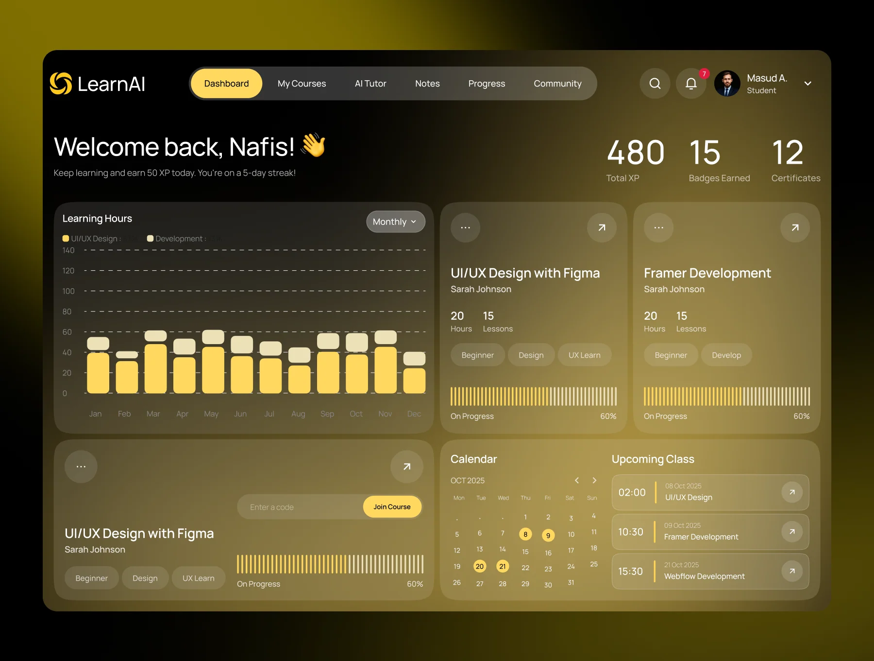 LearnAI - AI Online Learning Platform UI Kit ( Version 2 ) 7