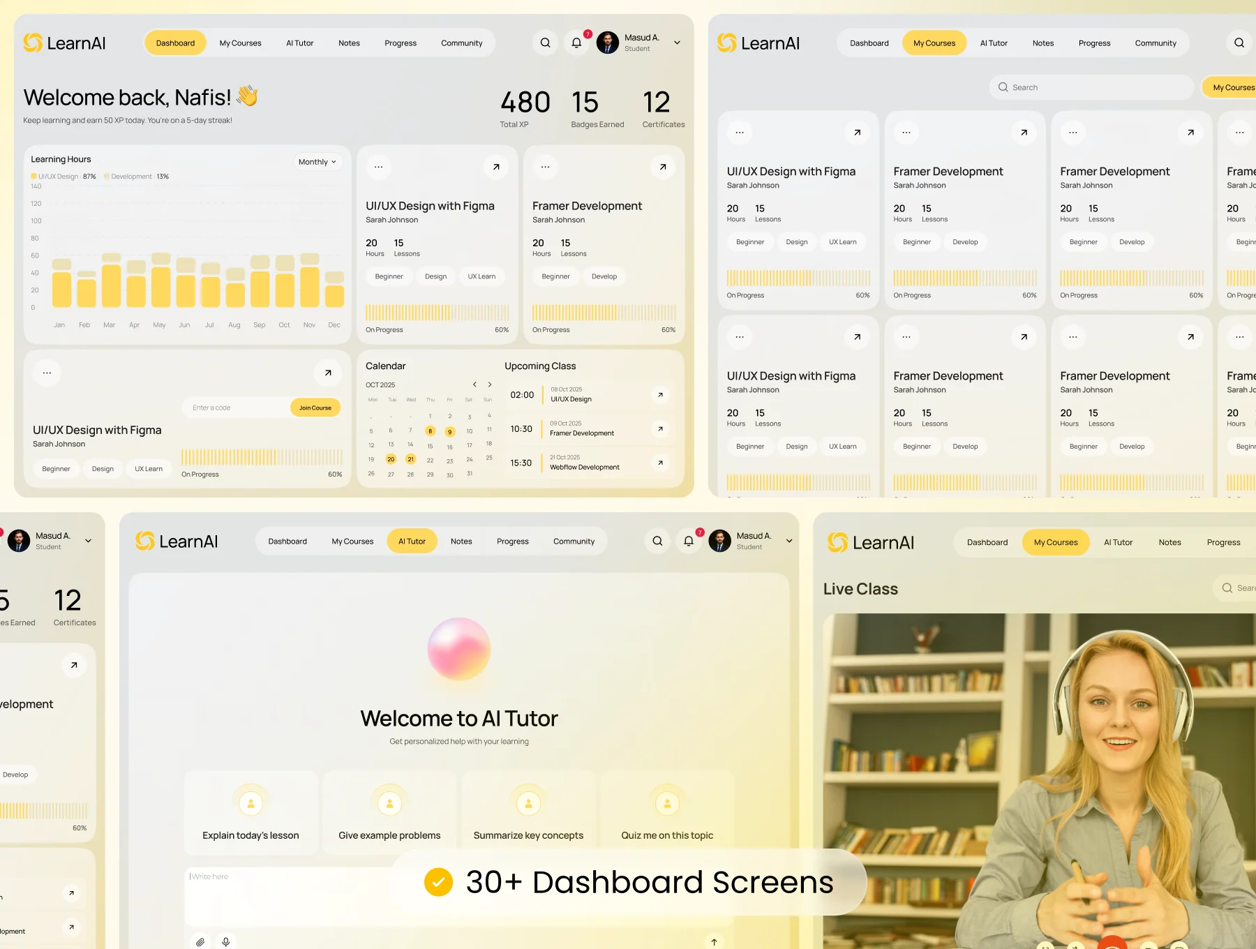 LearnAI - AI Online Learning Platform UI Kit 6