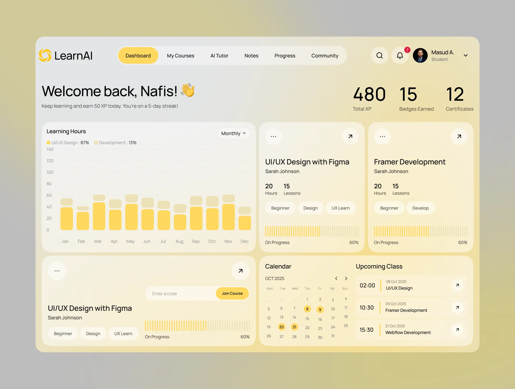LearnAI - AI Online Learning Platform UI Kit 7