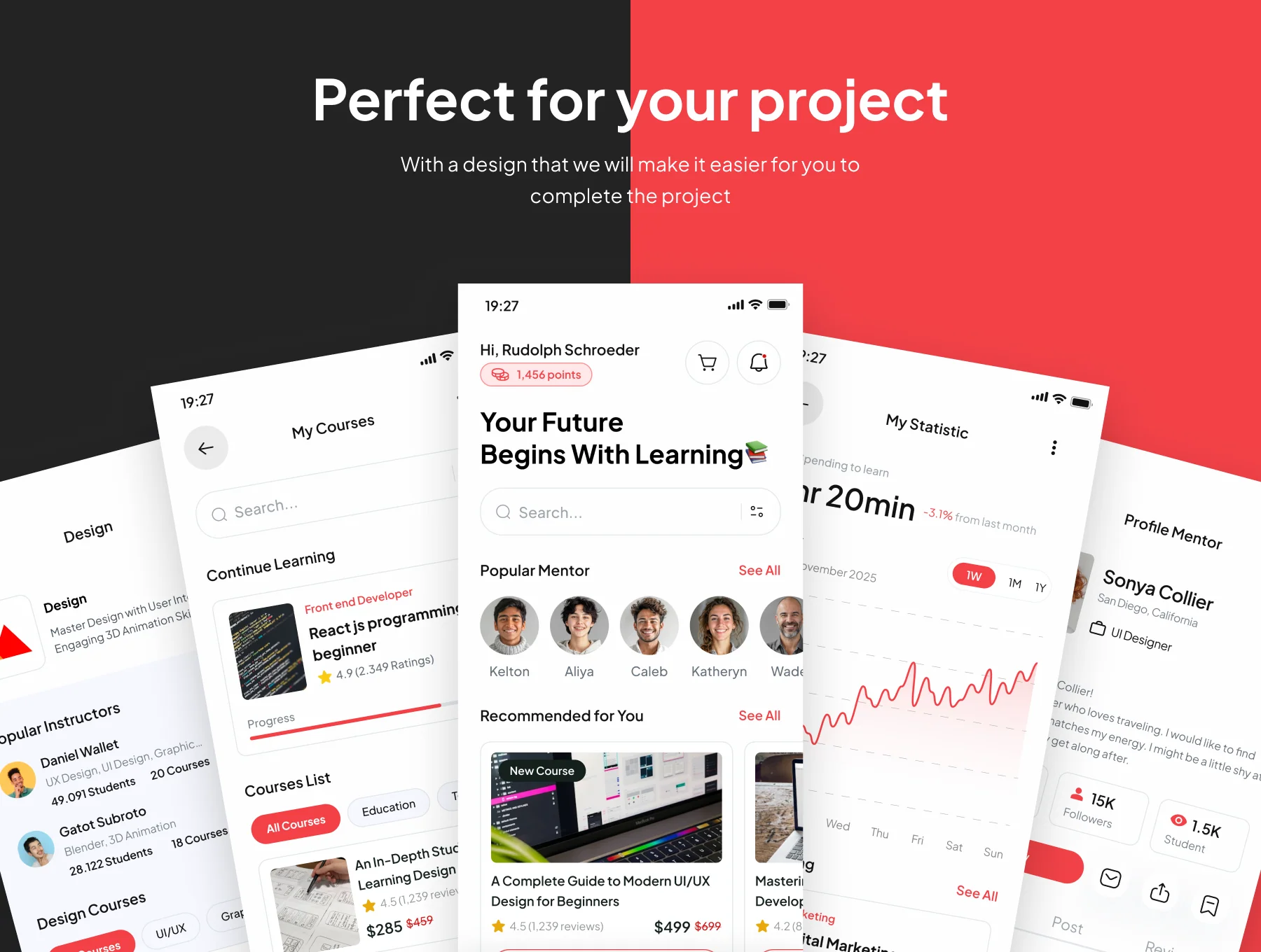 Learnify - Online Education Courses App Ui Kits 4
