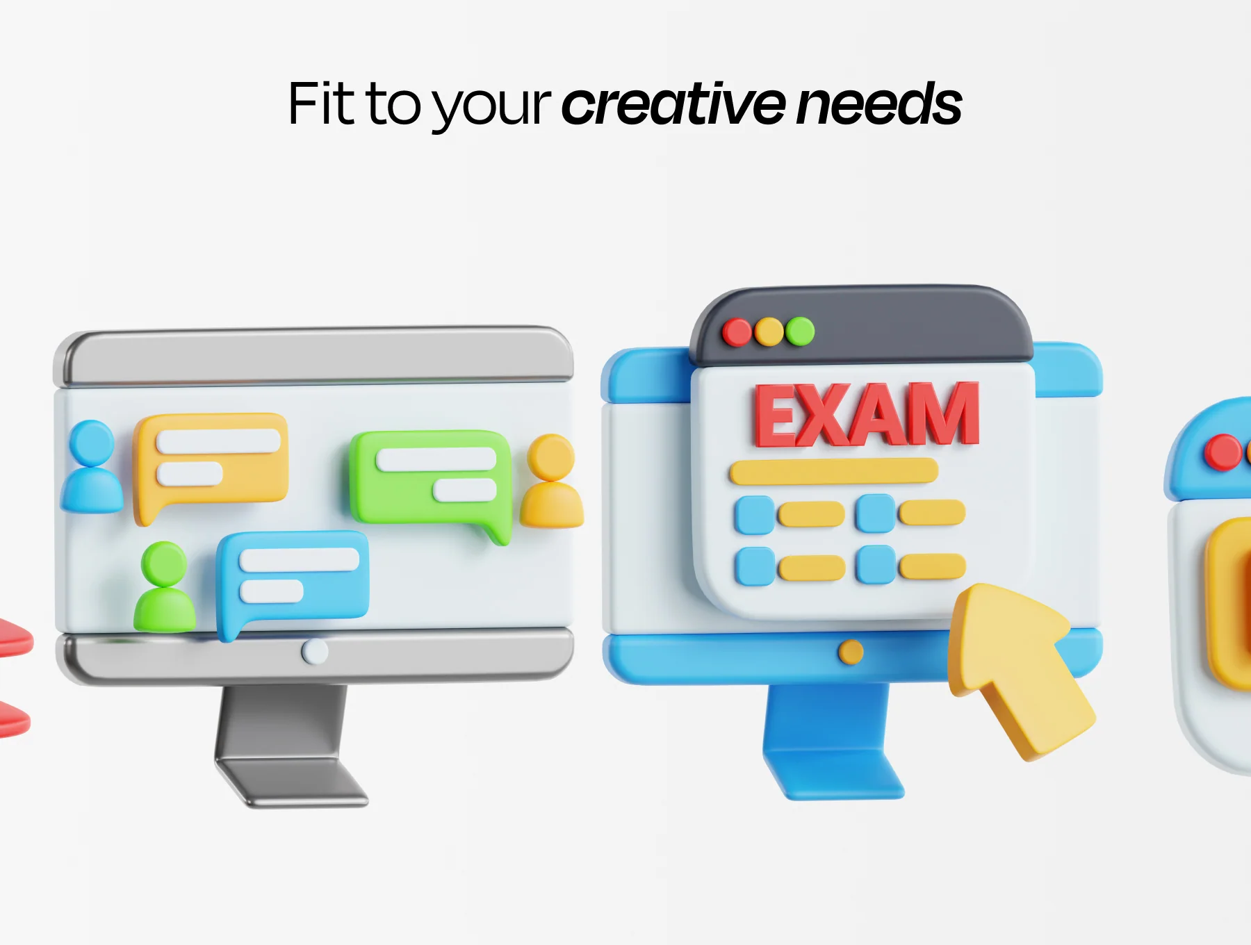 Learning Management System 3D Illustration 4