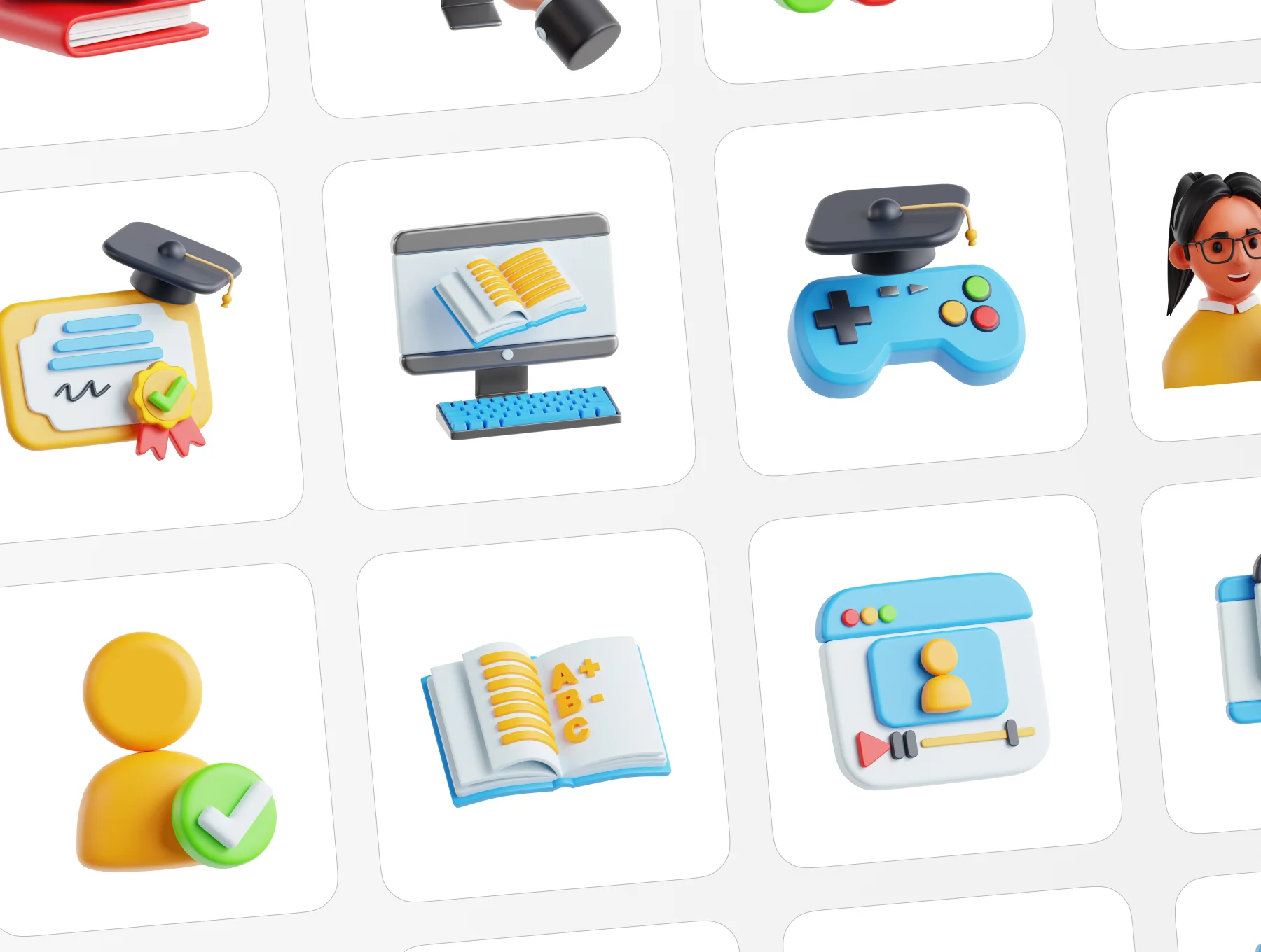 Learning Management System 3D Illustration 5