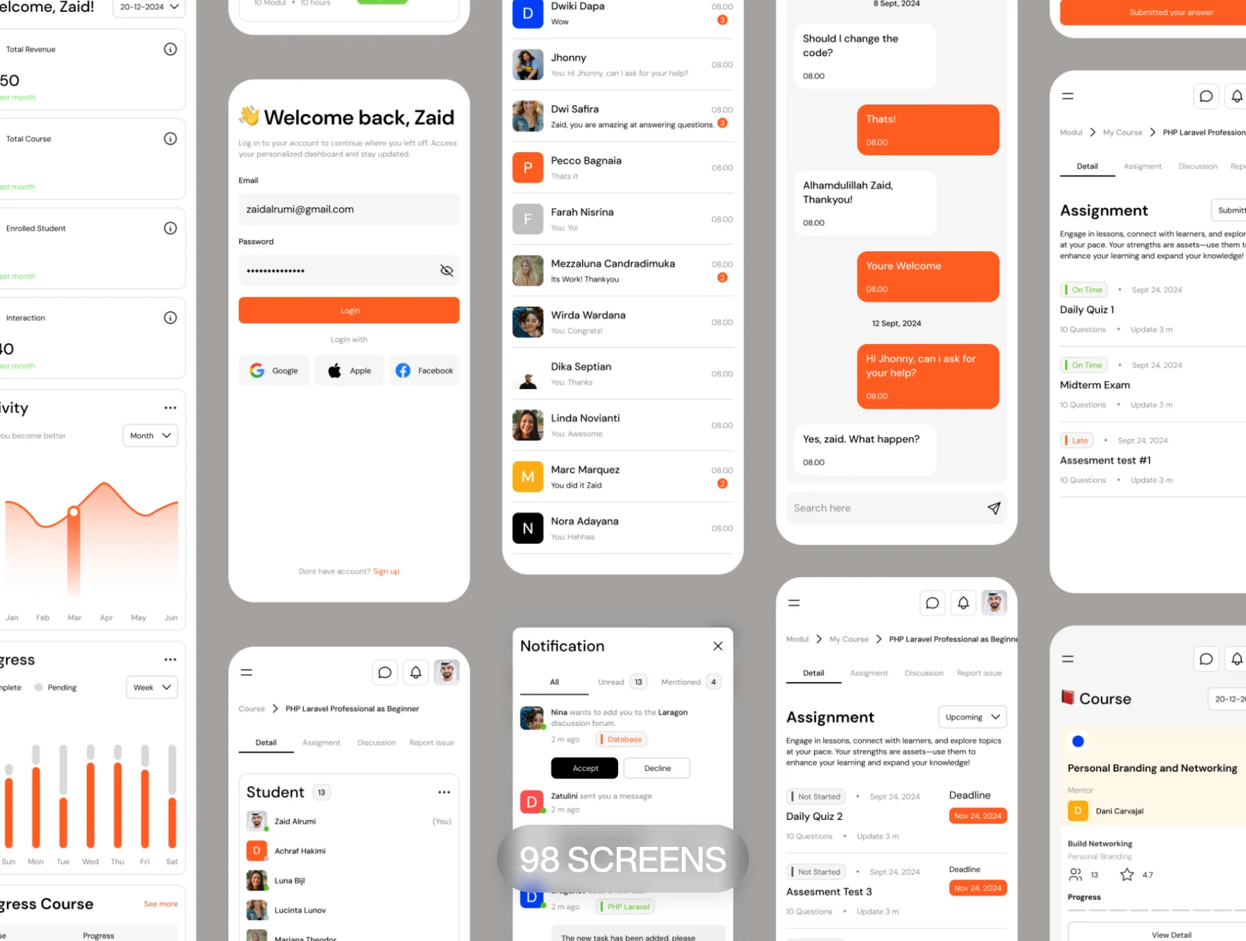 Learniv - Learning Management System Dashboard UI KIT 6