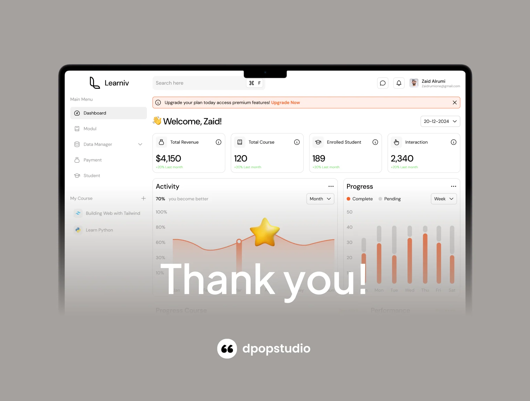 Learniv - Learning Management System Dashboard UI KIT 8