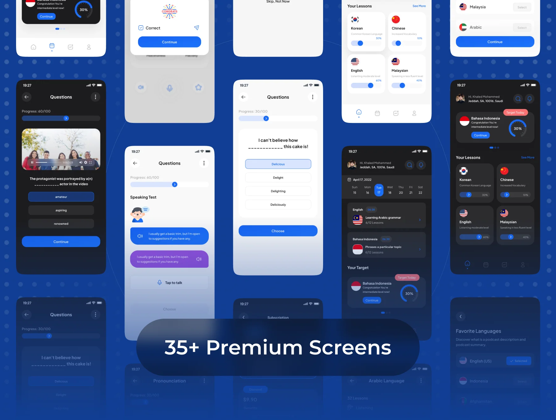 LearnKuy - Language Learning App UI Kit 6