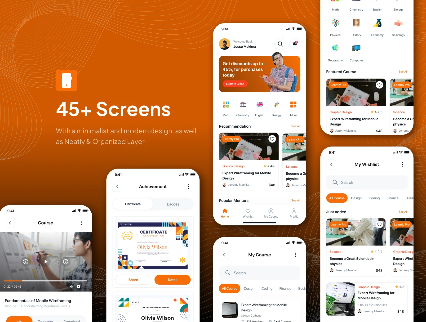 Learnly - Online Course App UI Kits 4