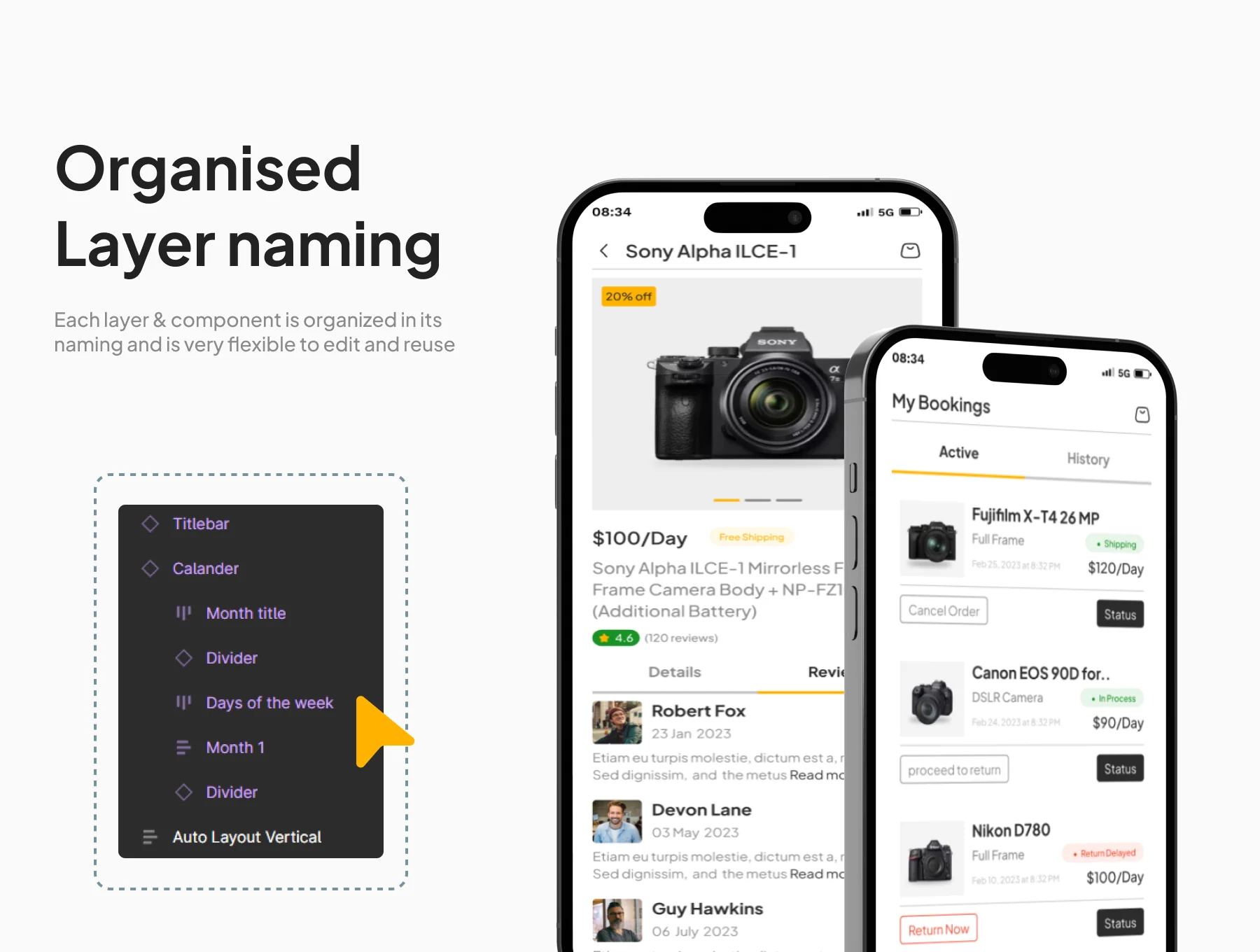 leaseycam - Camera & Studio Equipment Rental App UI Kit 3