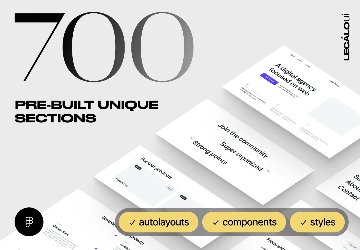 Largest Desktop Wireframe Kit – 700 unique sections
