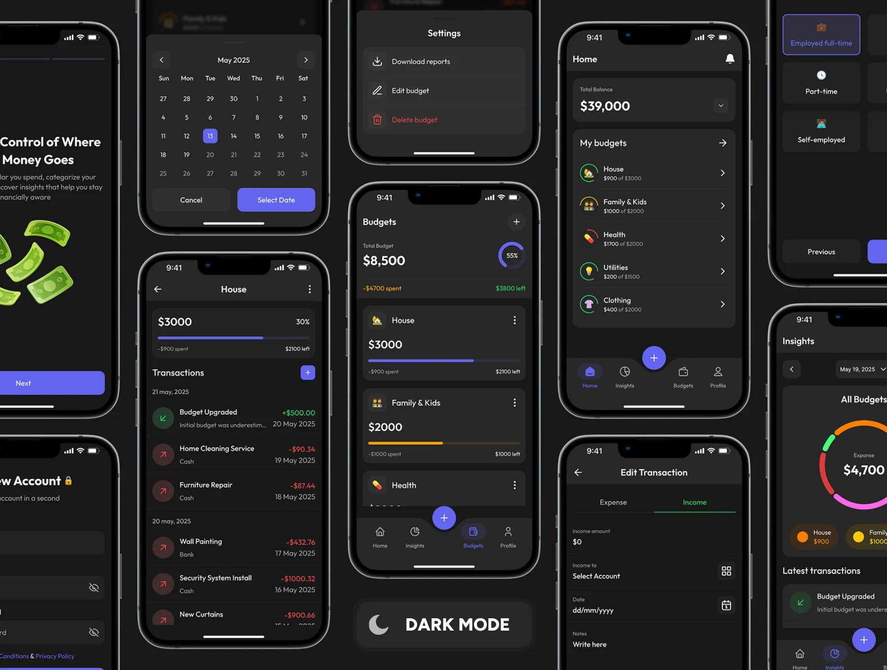 Ledgerly - Budget Tracker App UI Kit 6