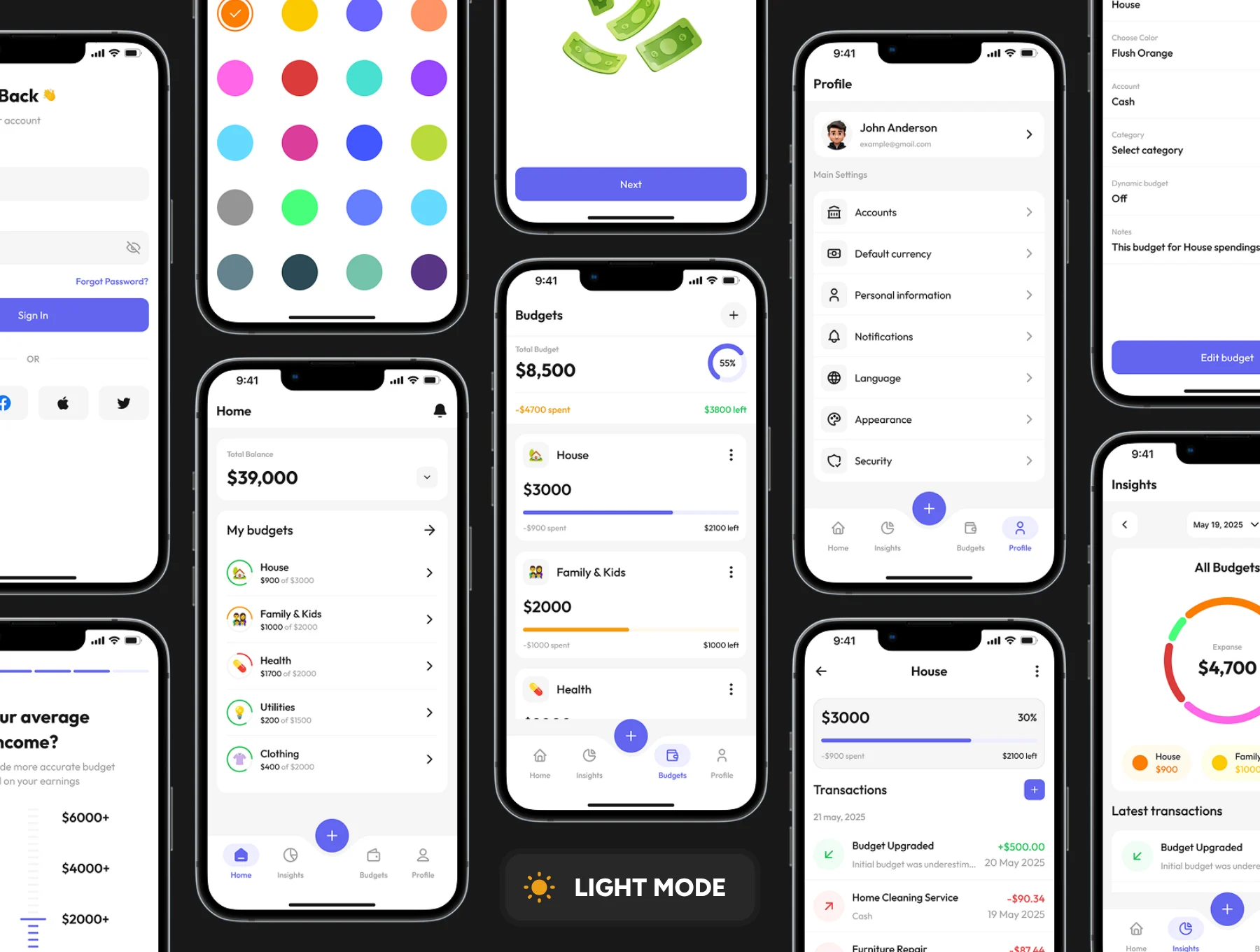 Ledgerly - Budget Tracker App UI Kit 7