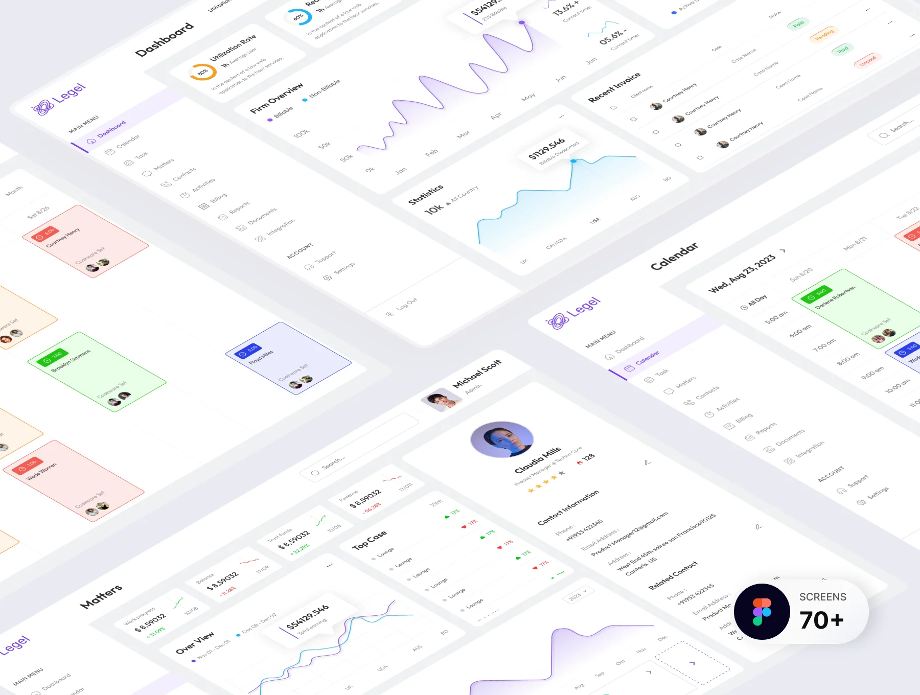 Legel - Case Practice Management Web App UI Kit 2
