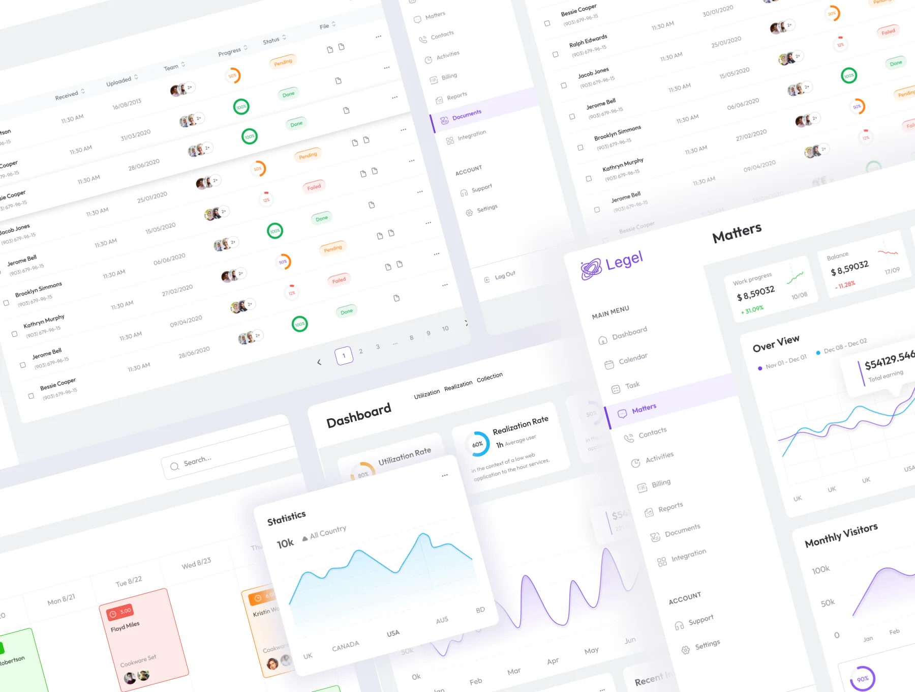 Legel - Case Practice Management Web App UI Kit 3