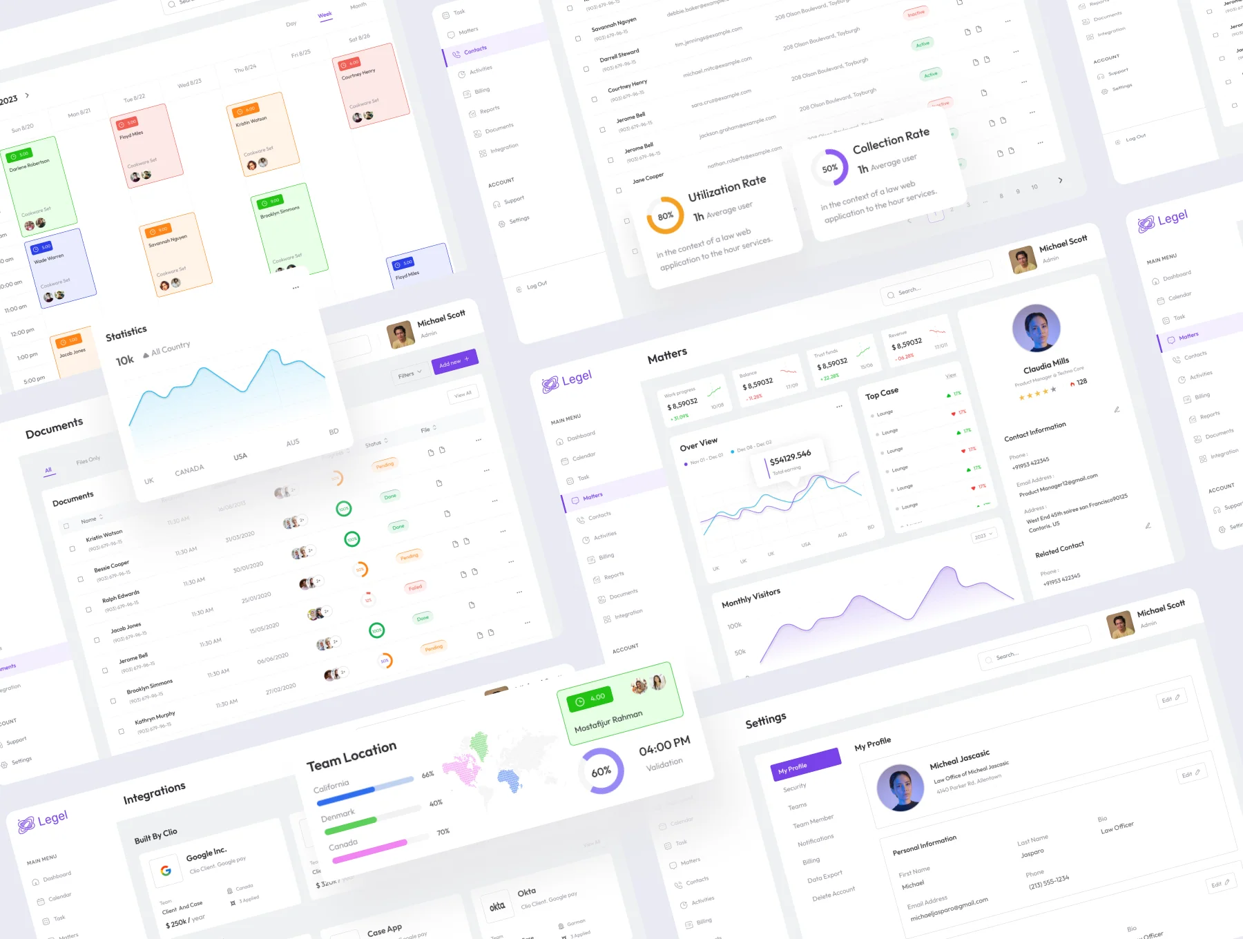 Legel - Case Practice Management Web App UI Kit 4