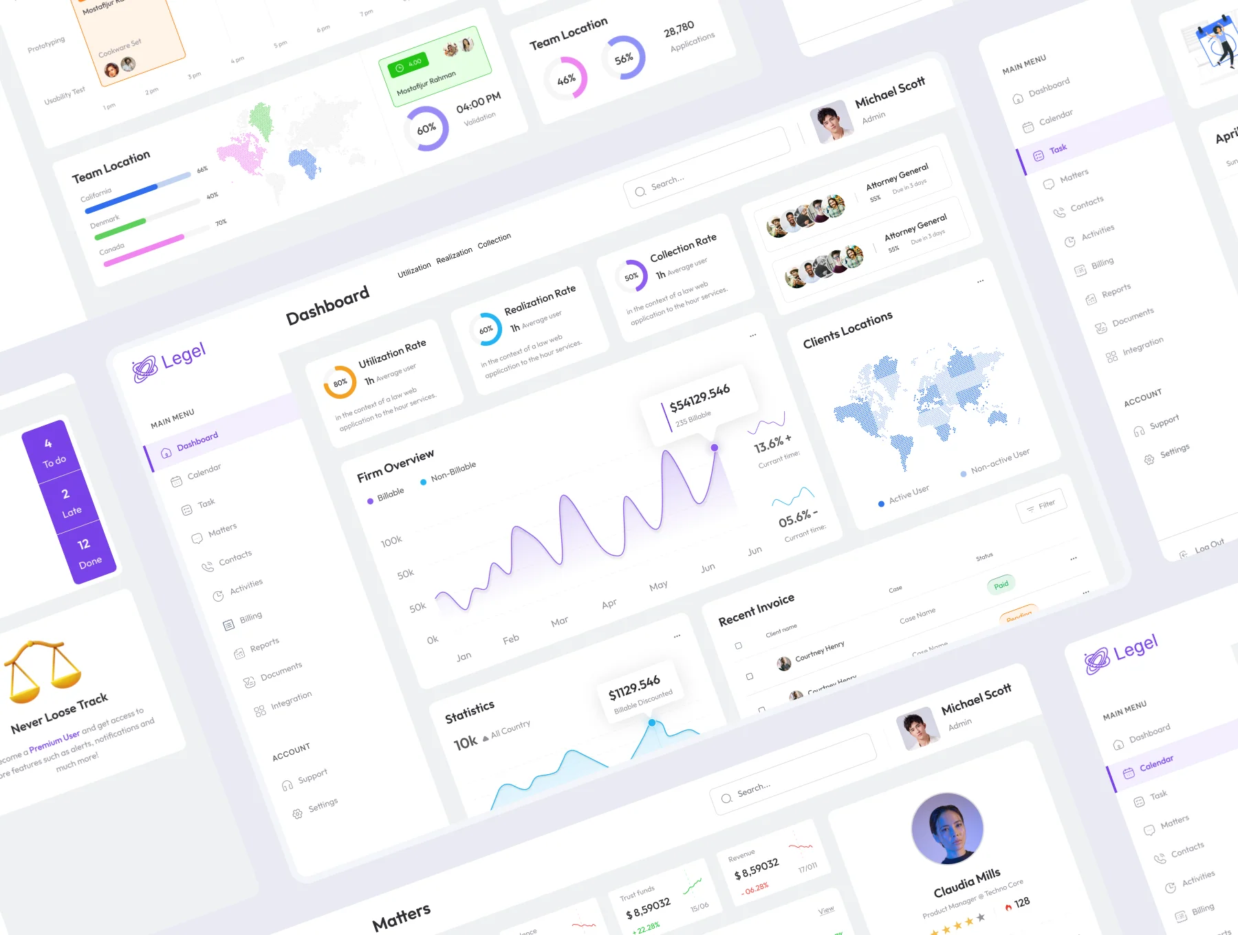 Legel - Case Practice Management Web App UI Kit 6