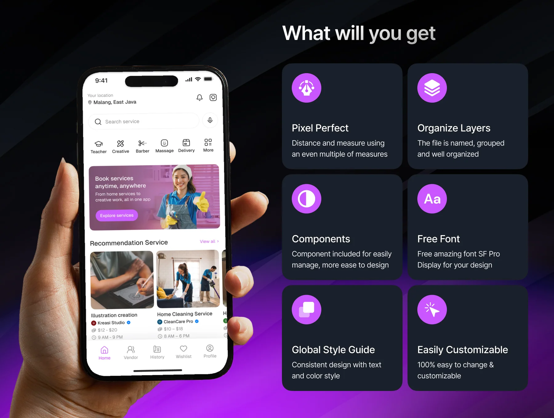 Lemontada – Service Mobile App UI Kit 2