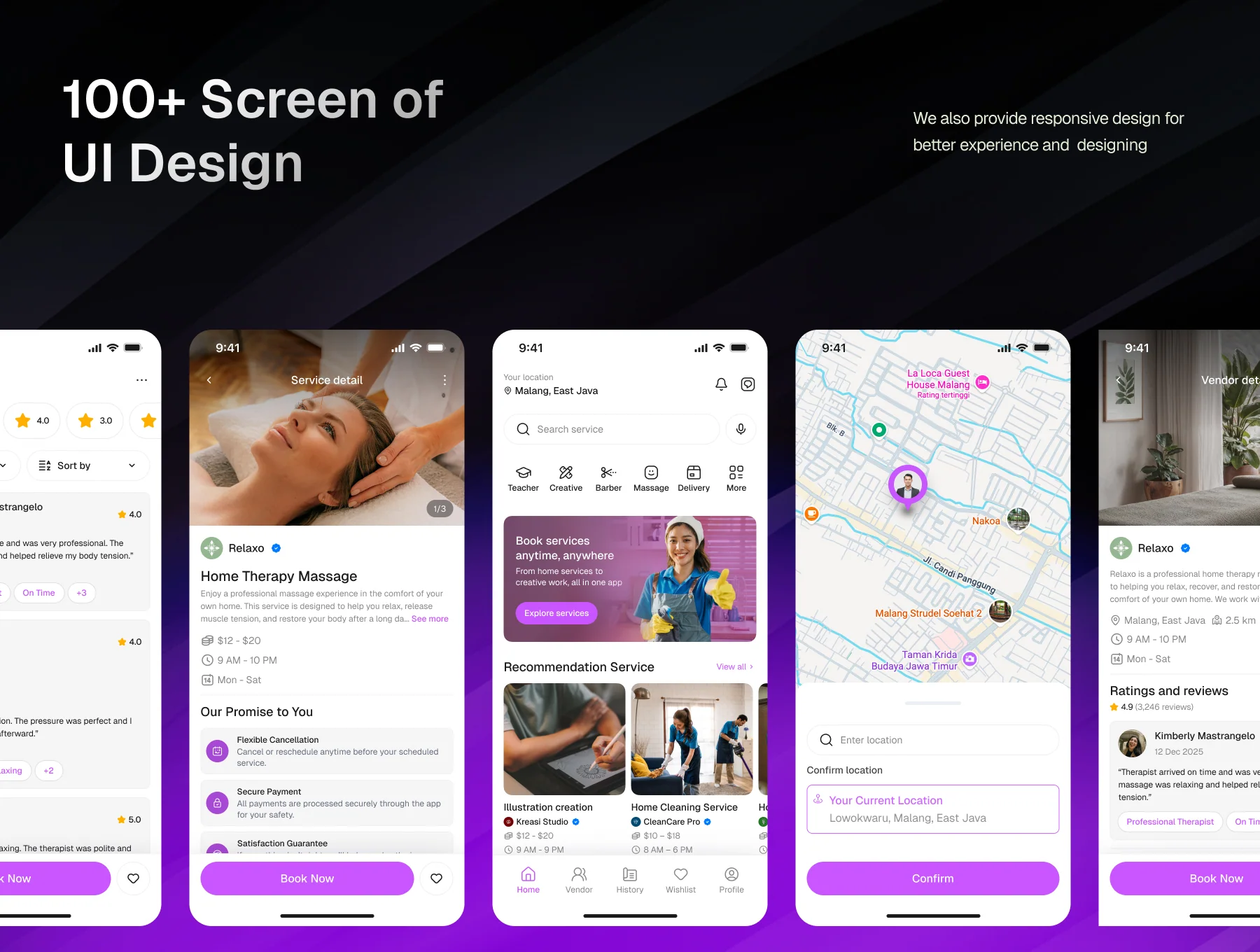 Lemontada – Service Mobile App UI Kit 5