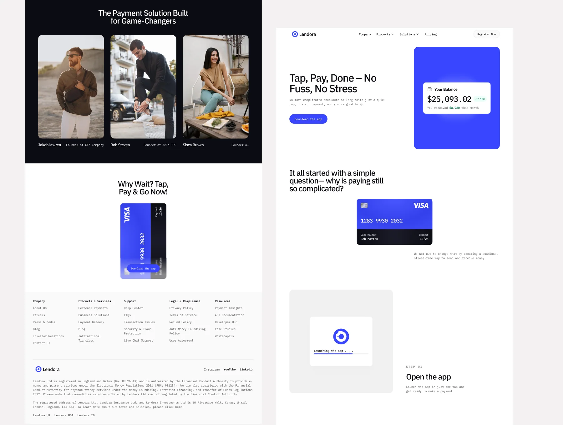 Lendora - Webflow Template Designed for Credit Card and Payment Services. 3