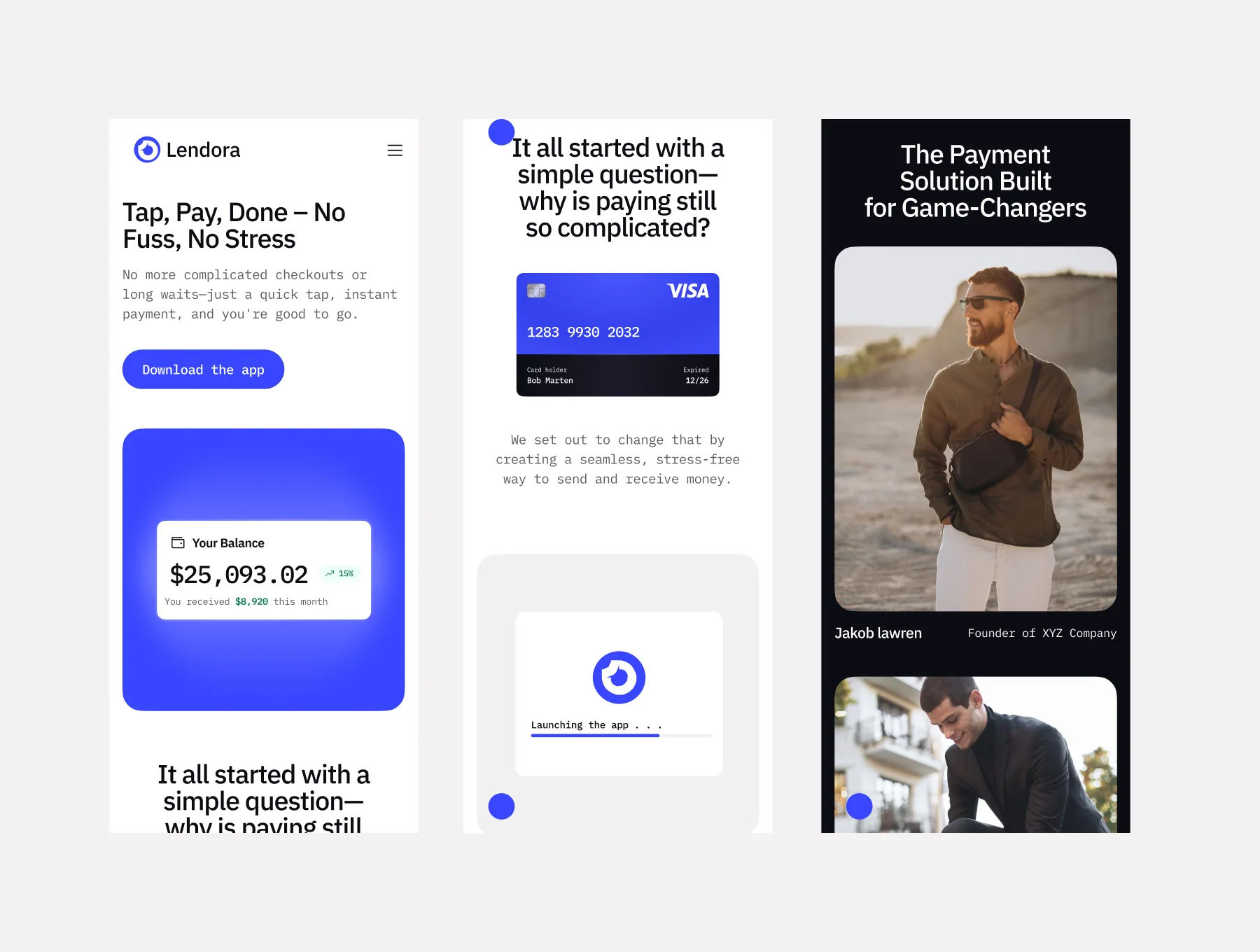 Lendora - Webflow Template Designed for Credit Card and Payment Services. 5
