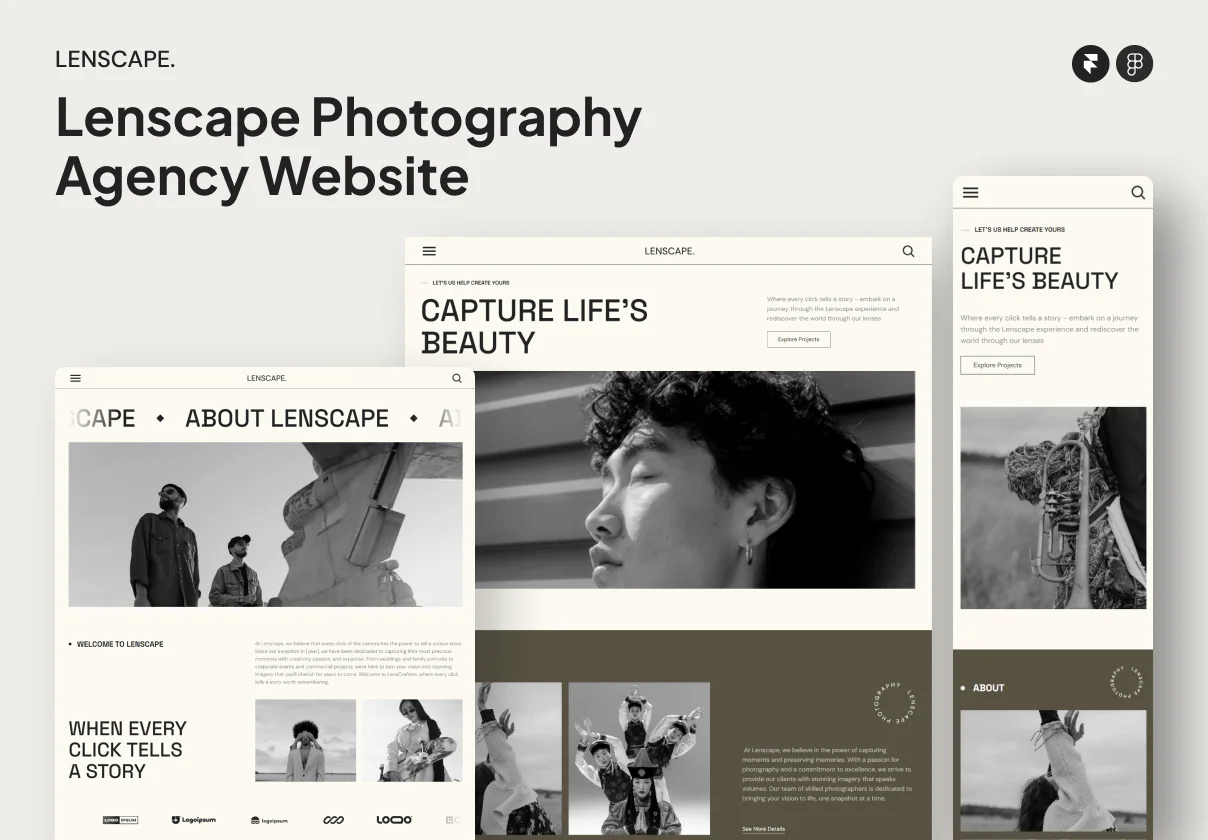 Lenscape - Photography Agency Website