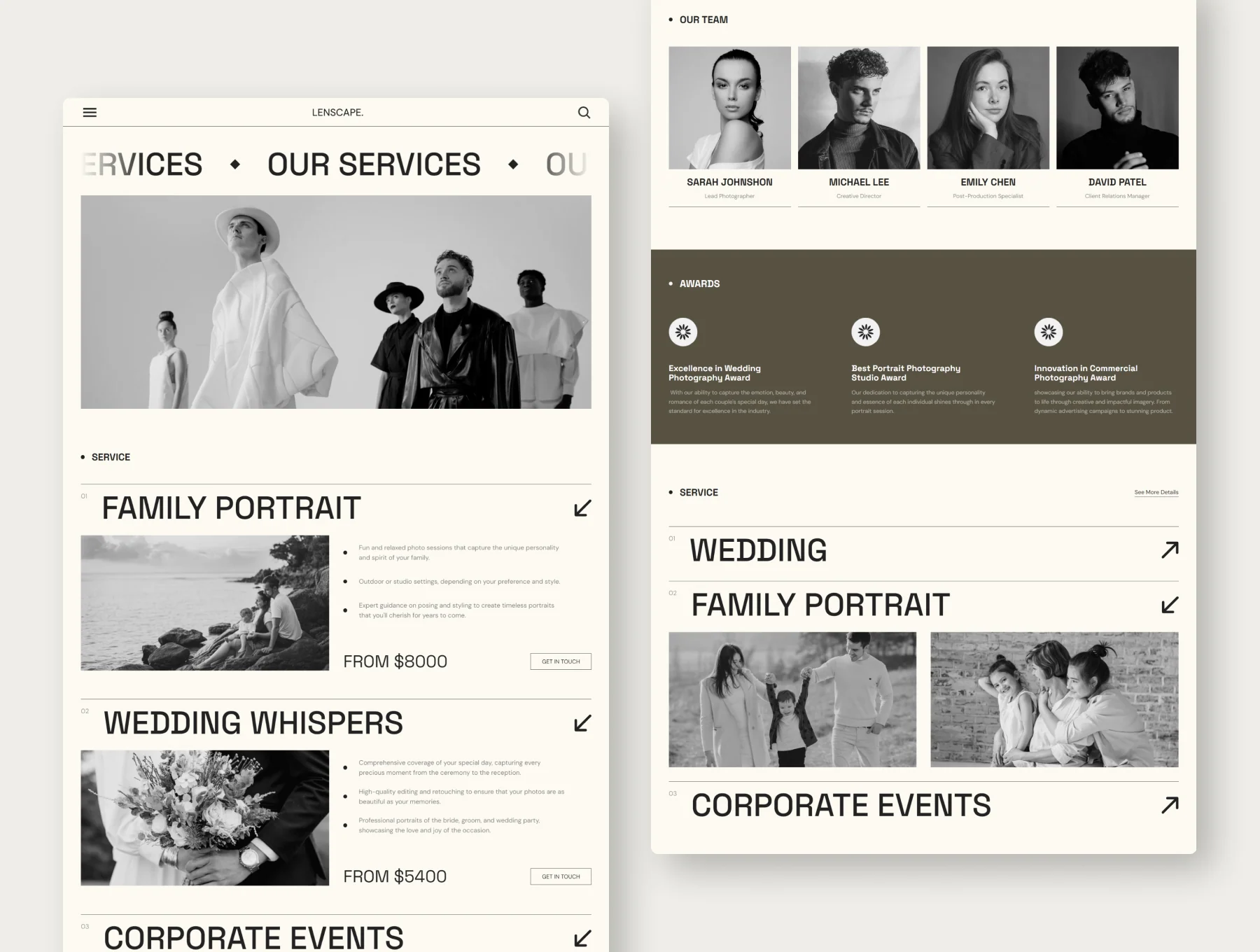 Lenscape - Photography Agency Website 3