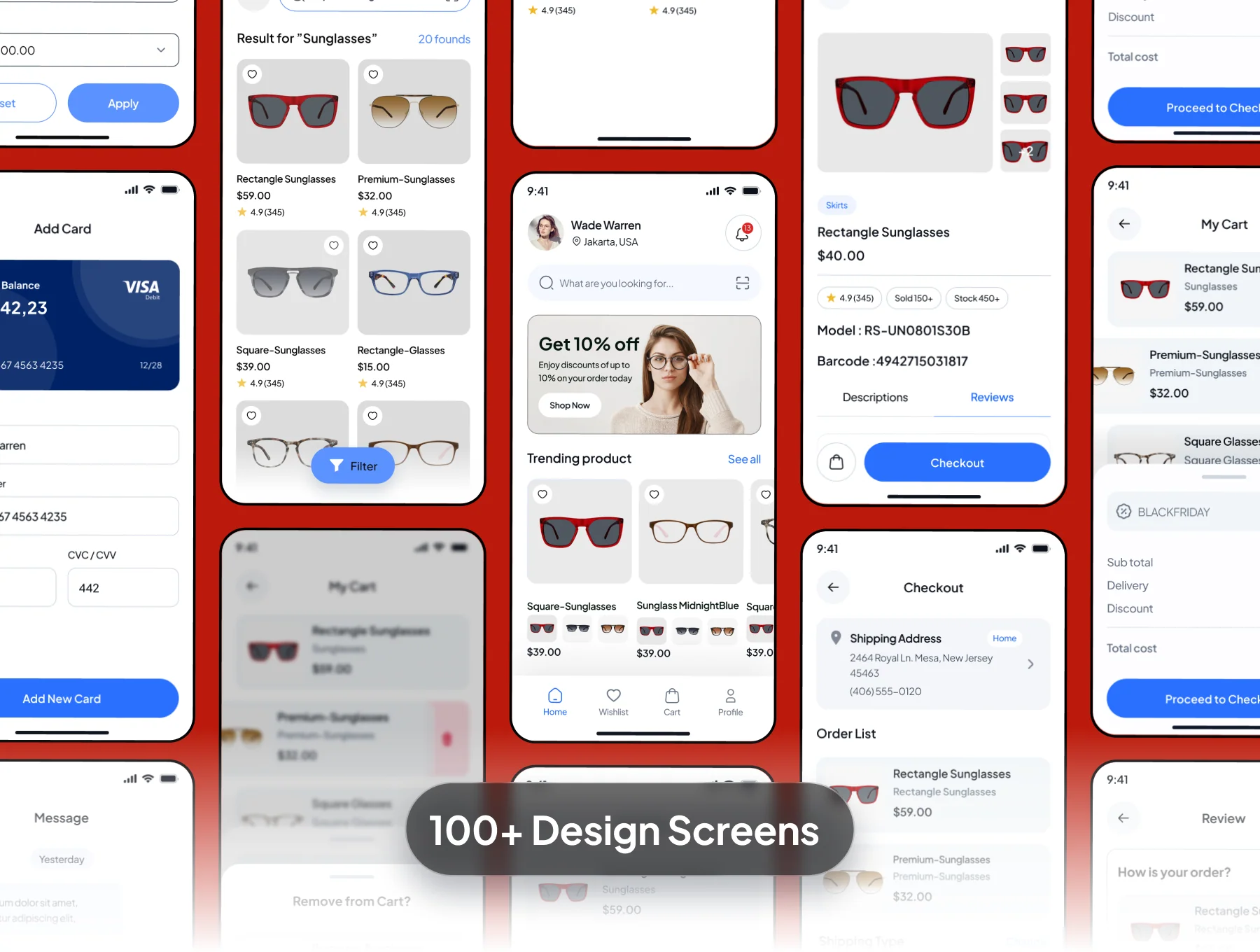 Lensilo Eye Glass Shop Mobile App Ui Kit 2