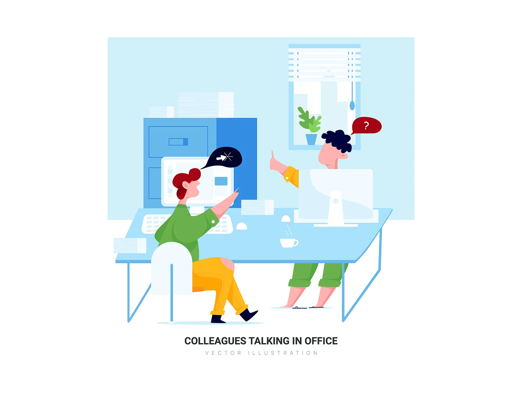 Leo - Business Vector Scenes 7