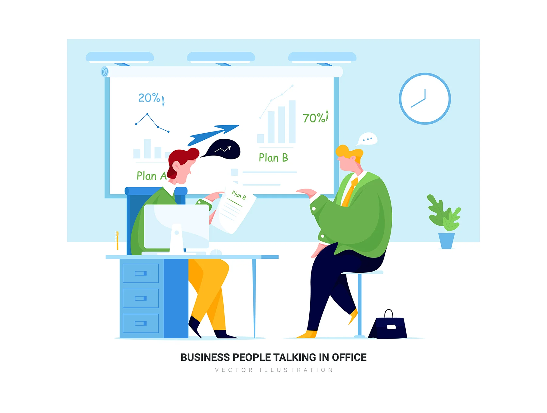 Leo - Business Vector Scenes 8
