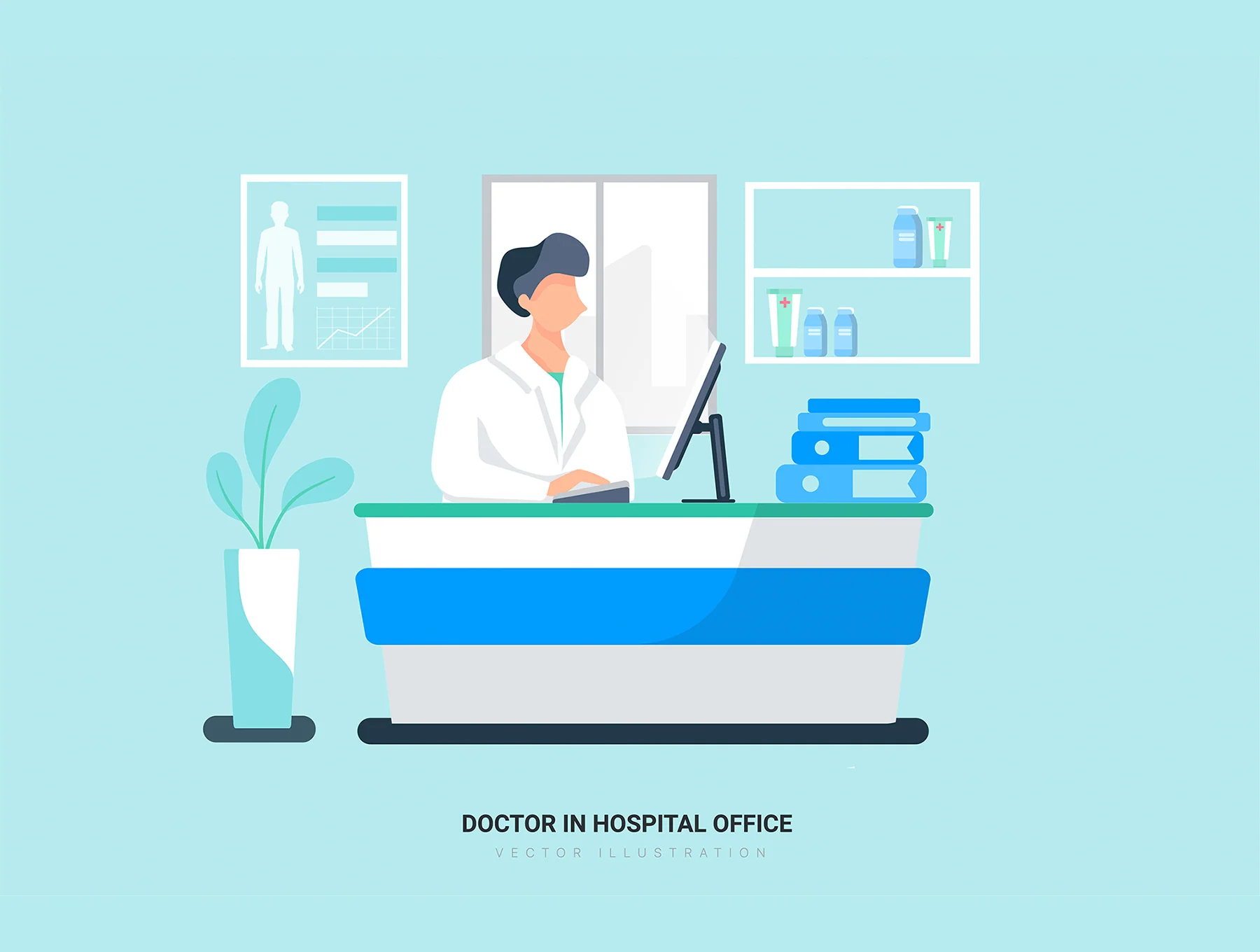 Leo - Hospital and Healthcare Vector Scenes 9