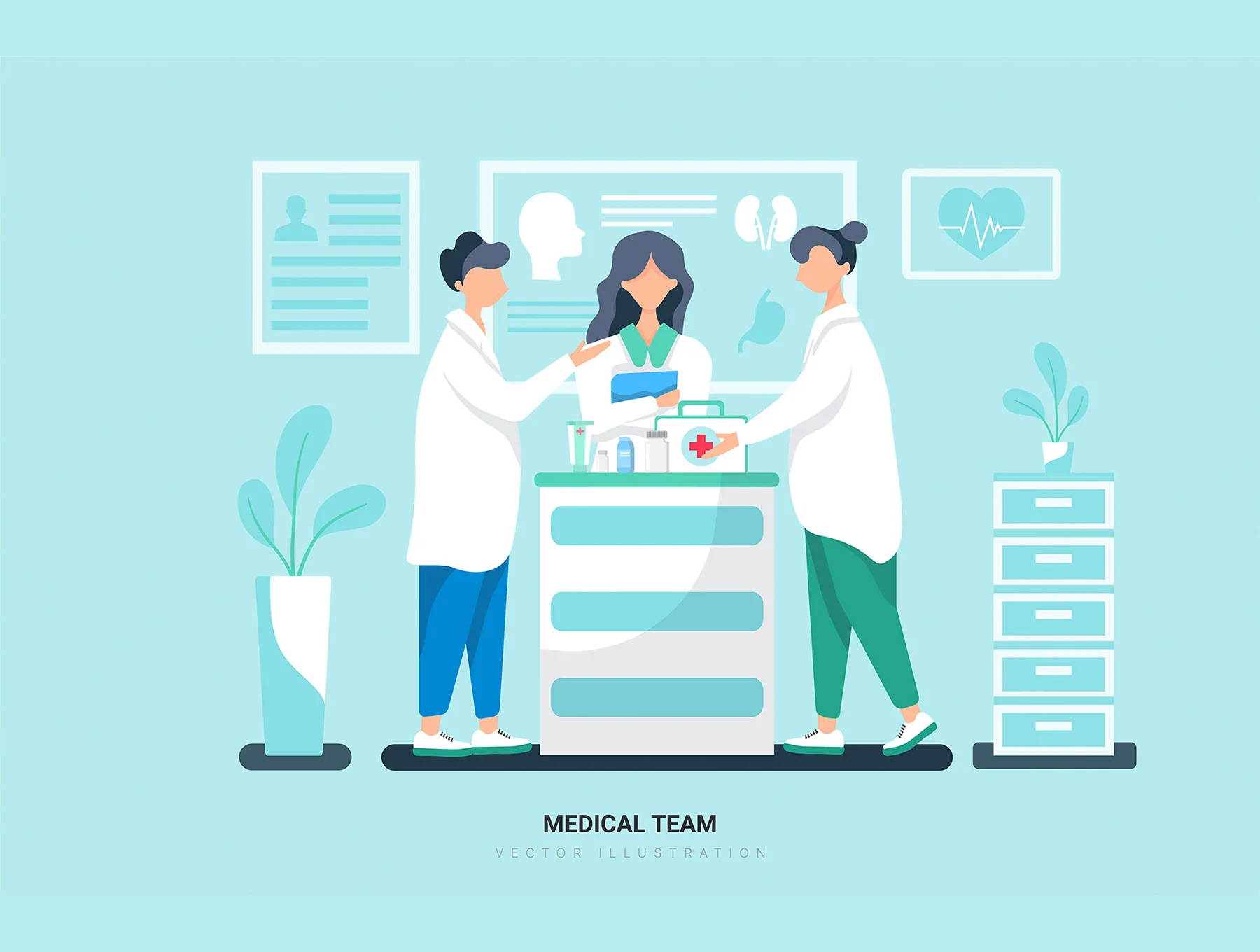 Leo - Hospital and Healthcare Vector Scenes 10