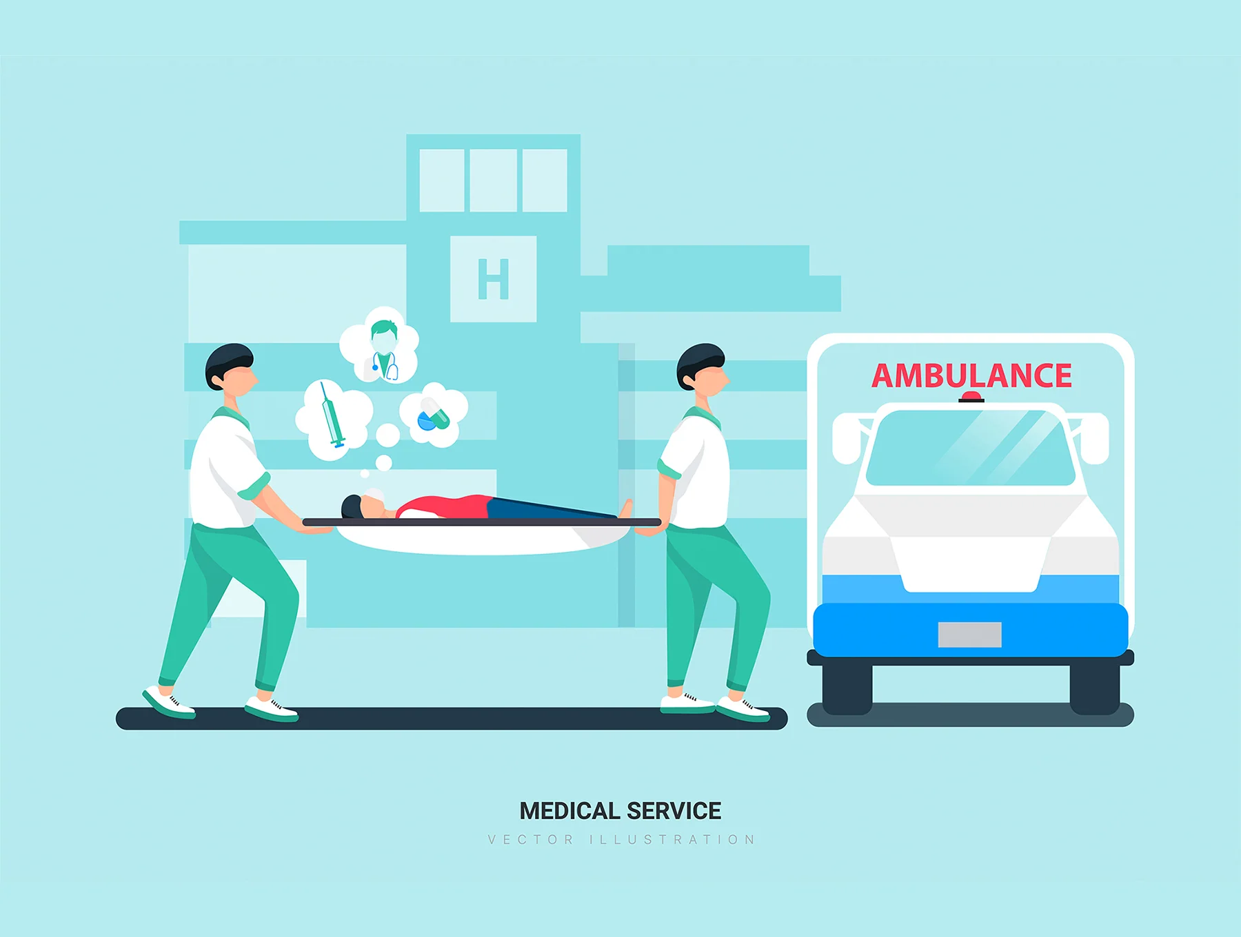Leo - Hospital and Healthcare Vector Scenes 11