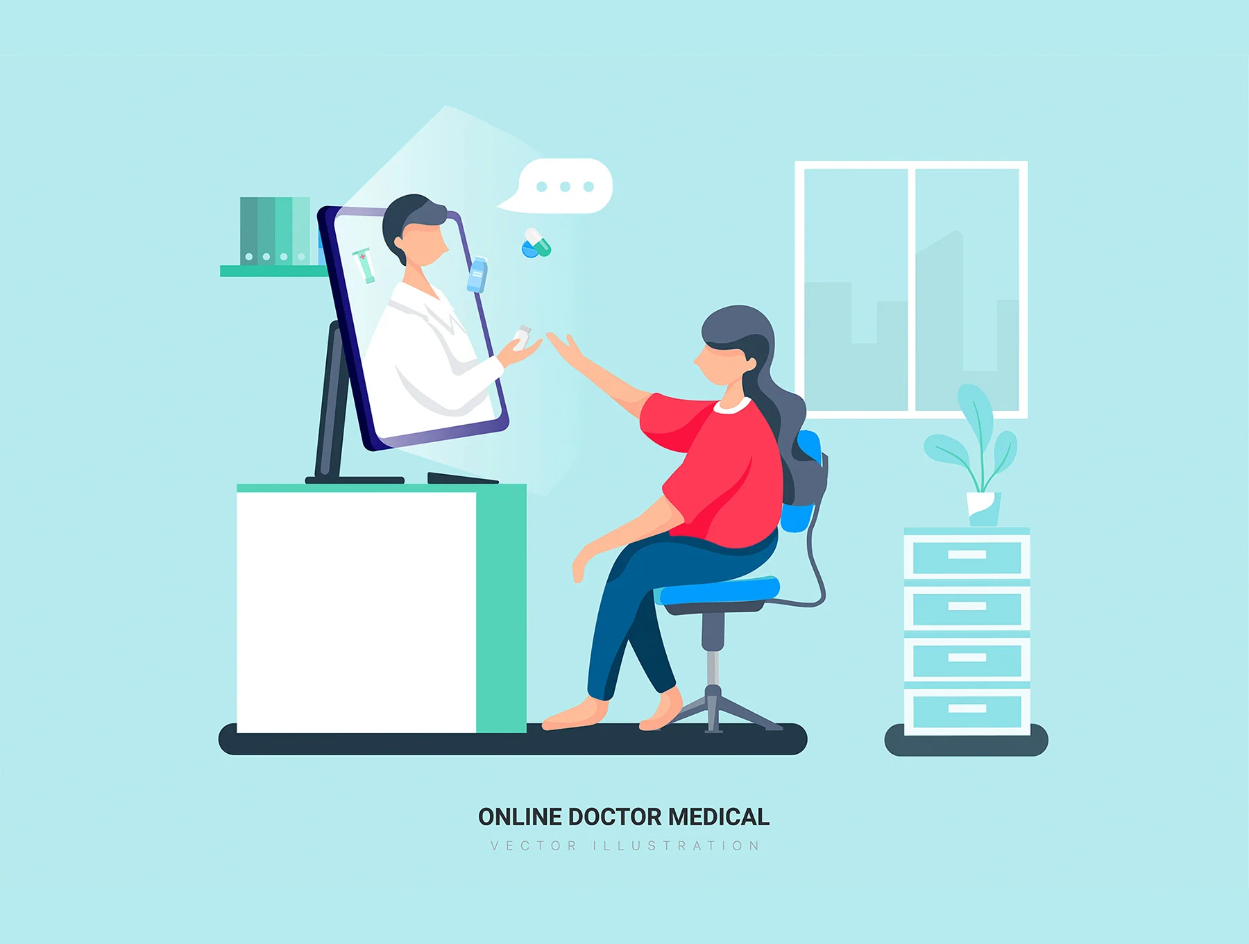 Leo - Hospital and Healthcare Vector Scenes 5