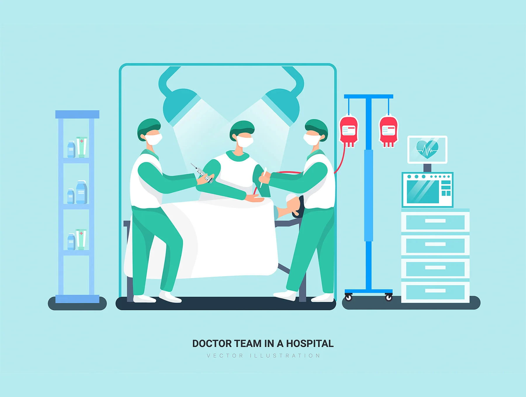 Leo - Hospital and Healthcare Vector Scenes 6