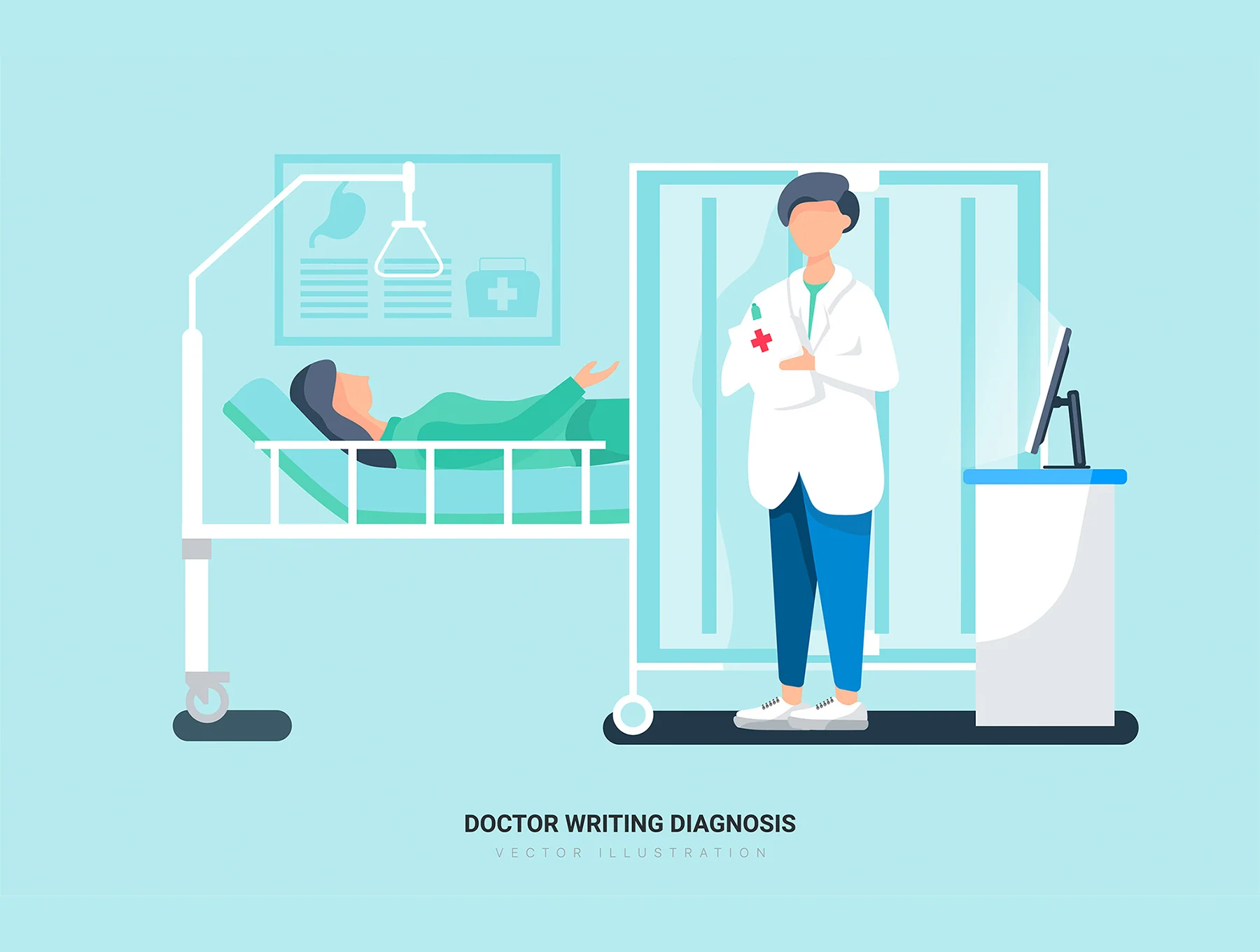 Leo - Hospital and Healthcare Vector Scenes 7