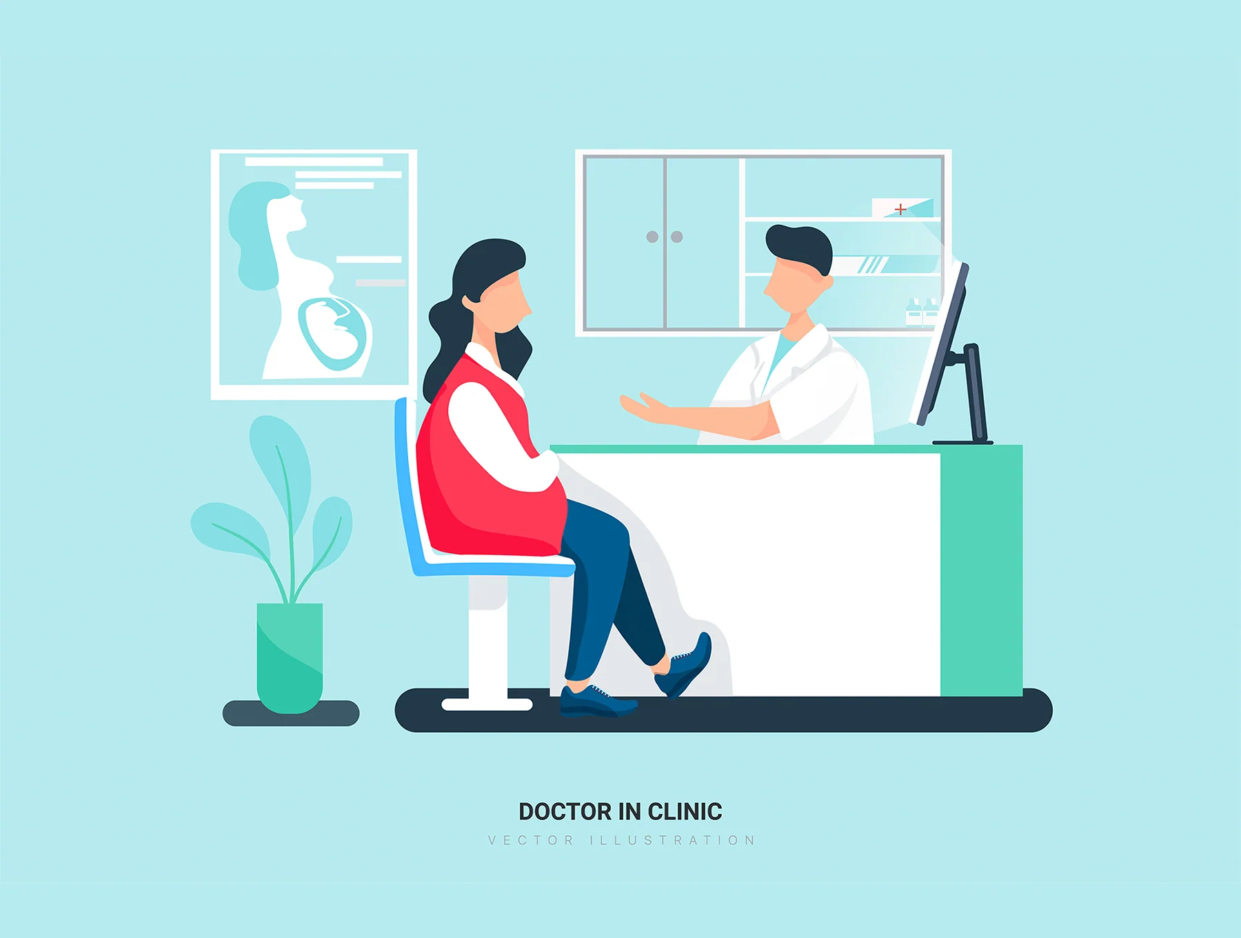 Leo - Hospital and Healthcare Vector Scenes 8