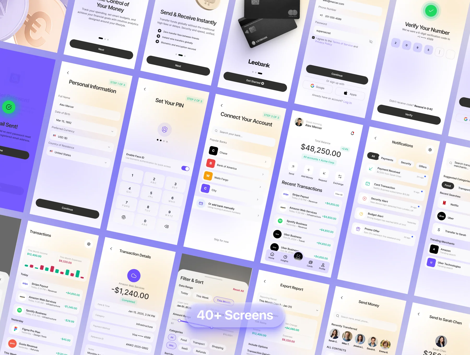 Leobank – Fintech App UI Kit 4