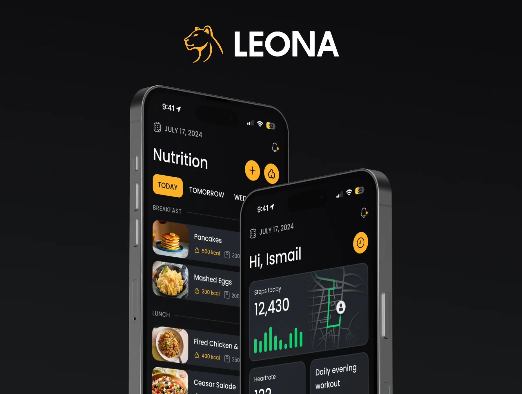 Leona - Fitness App UI Kit
