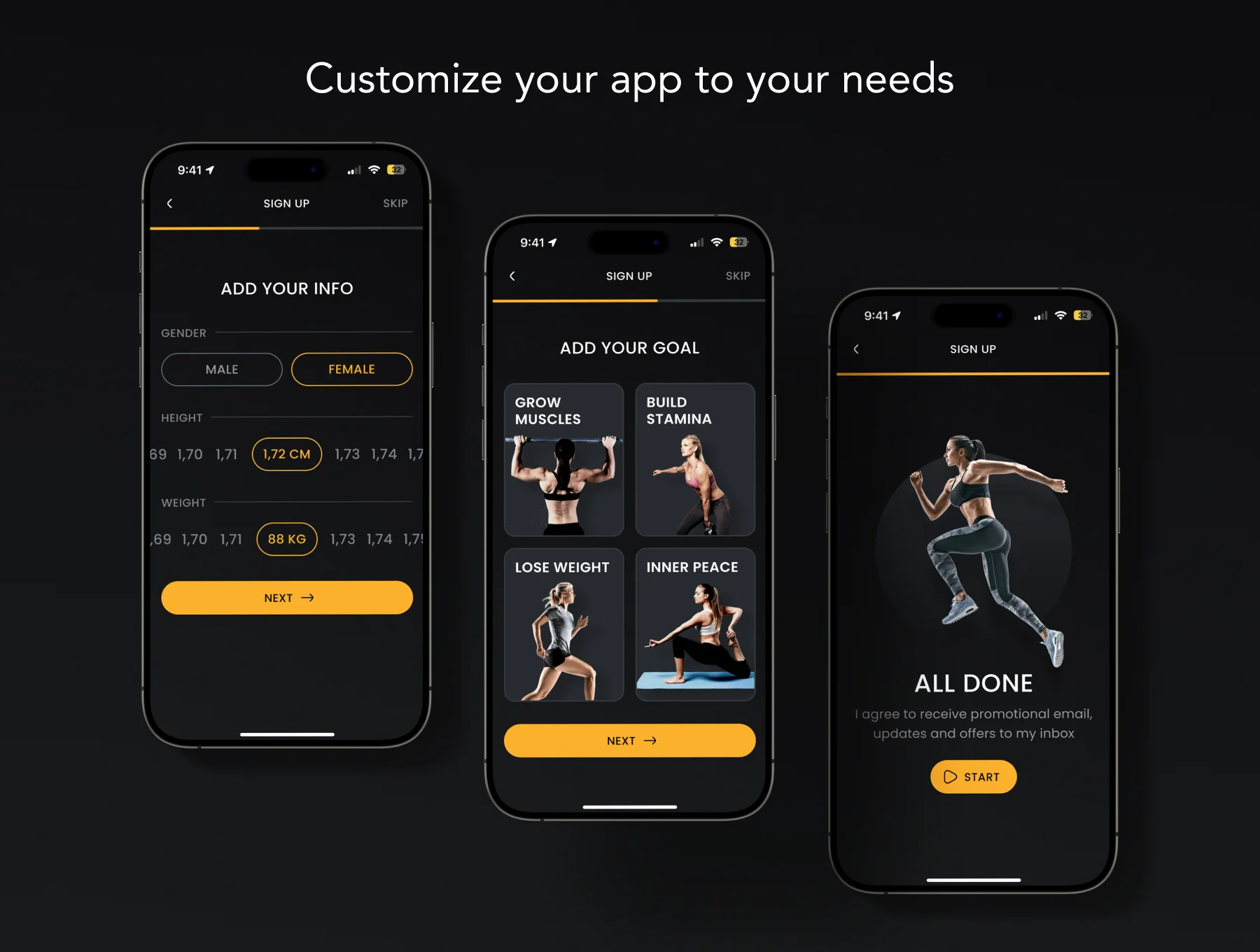 Leona - Fitness App UI Kit 7