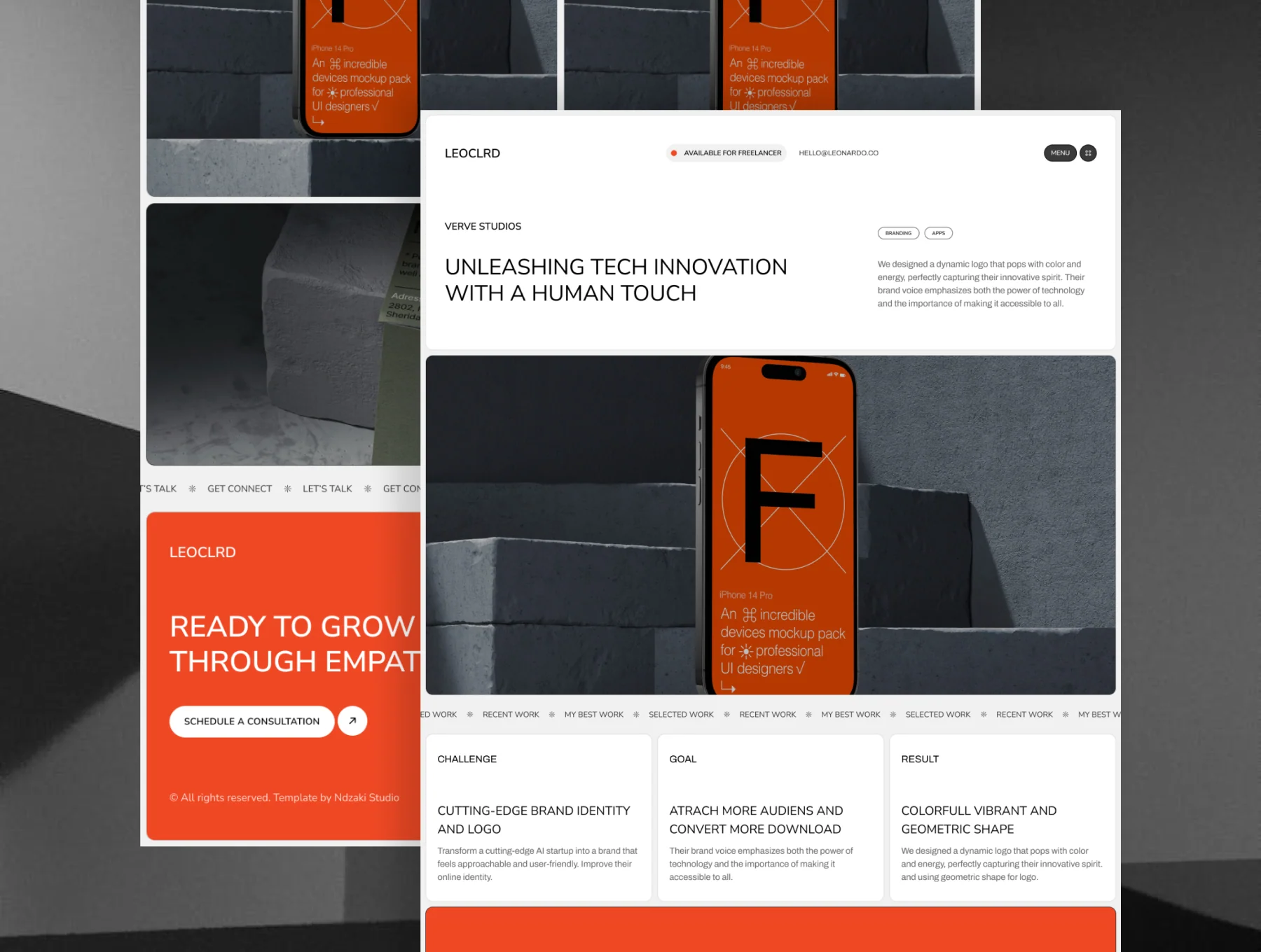 Leonor | Personal Framer Template 5