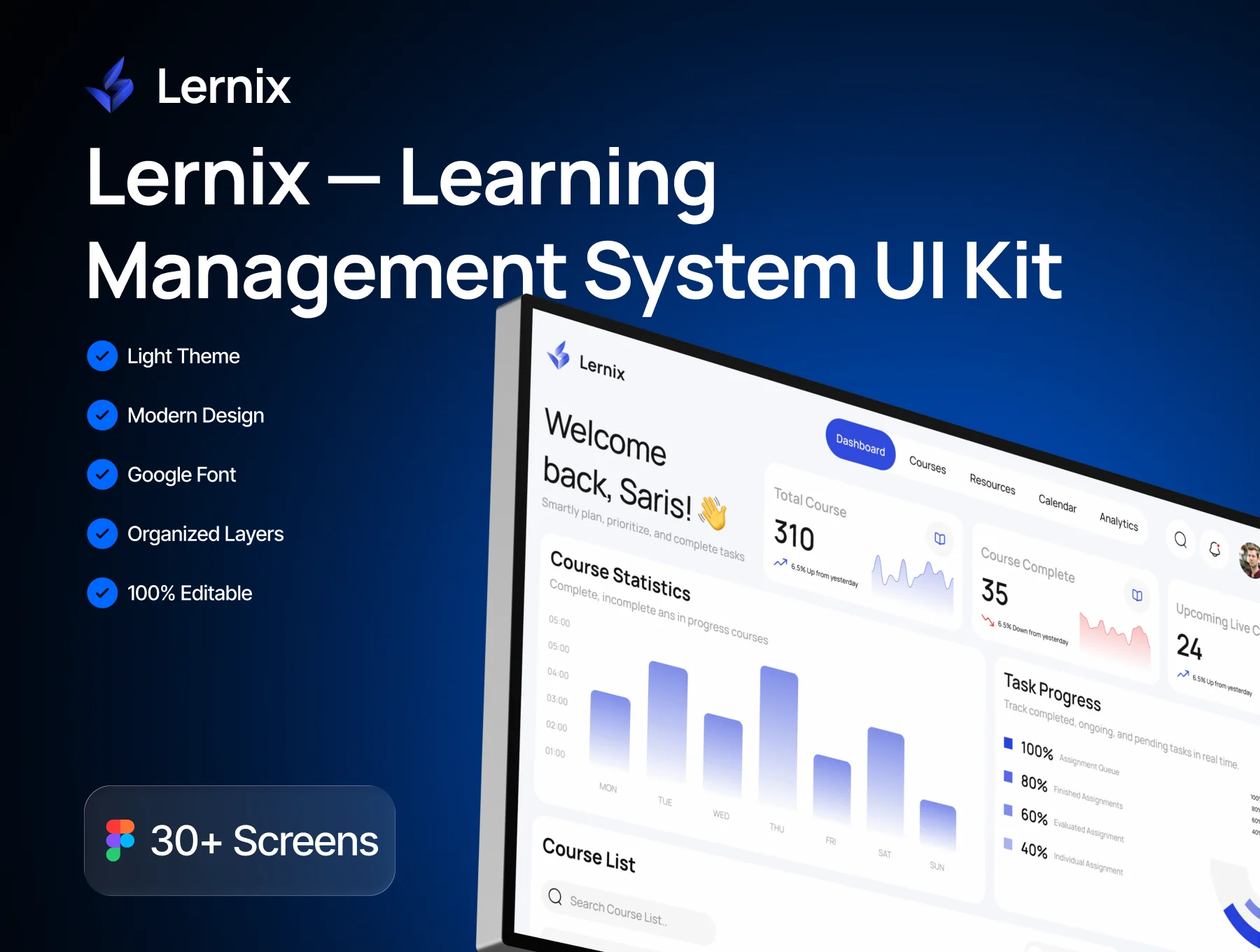 Lernix - Learning Management System UI Kit