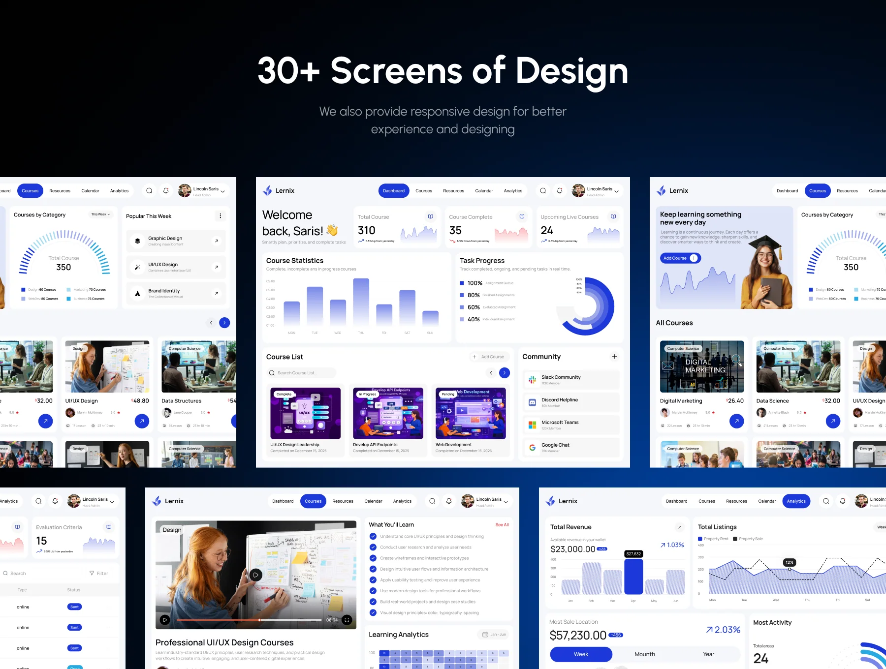 Lernix - Learning Management System UI Kit 3