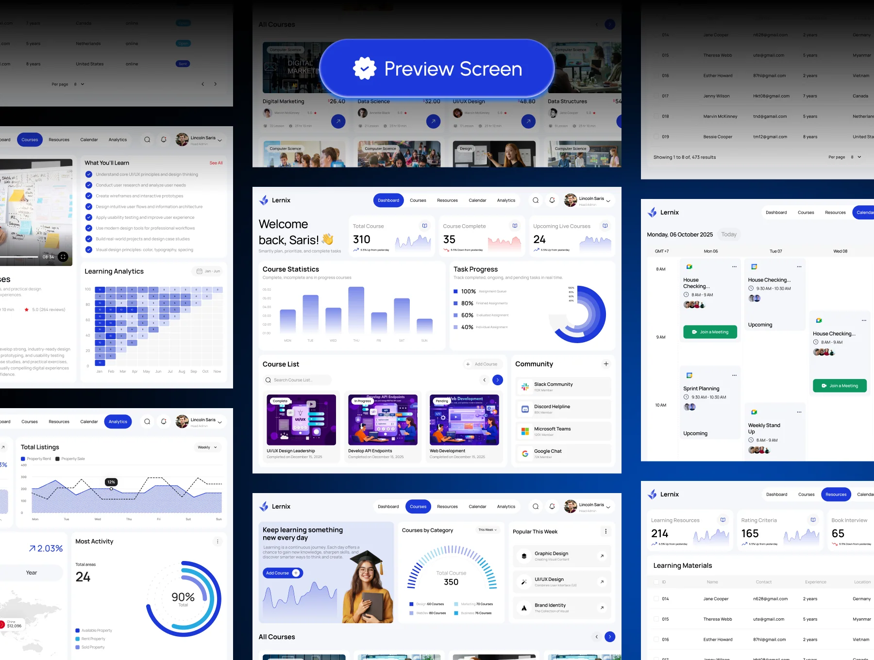 Lernix - Learning Management System UI Kit 4