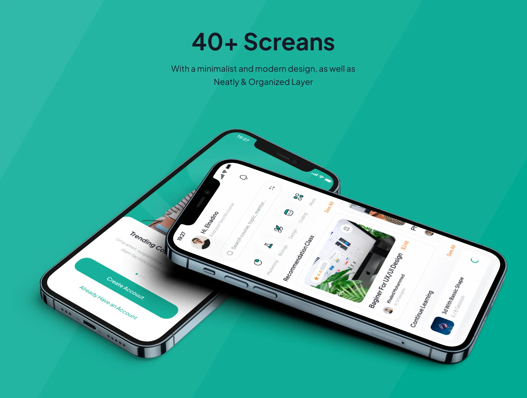 Lesprivat - Online Course App UI Kit 2