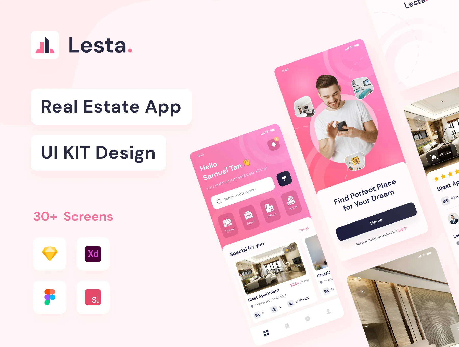 Lesta - Real Estate App UI KIT Design