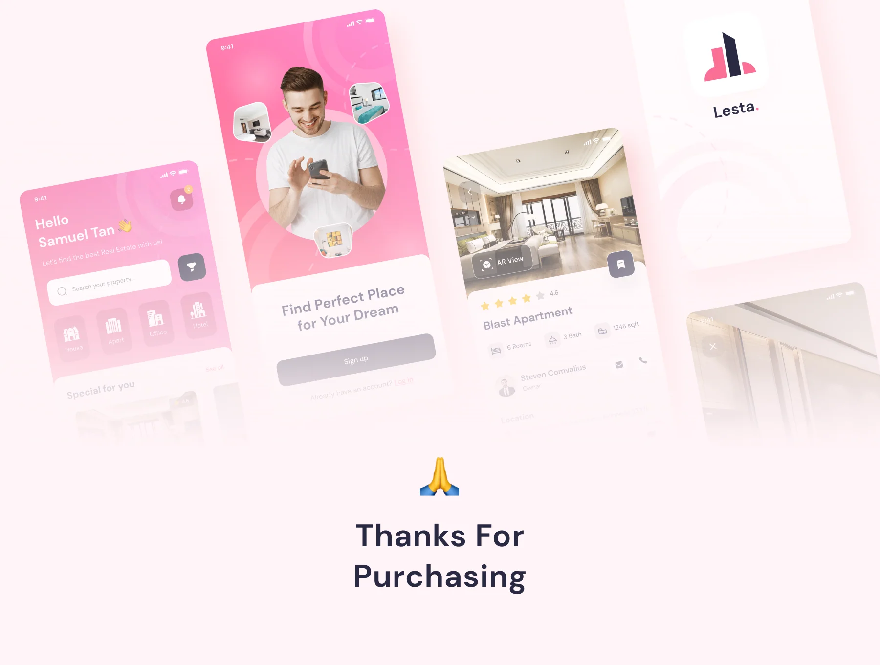 Lesta - Real Estate App UI KIT Design 6