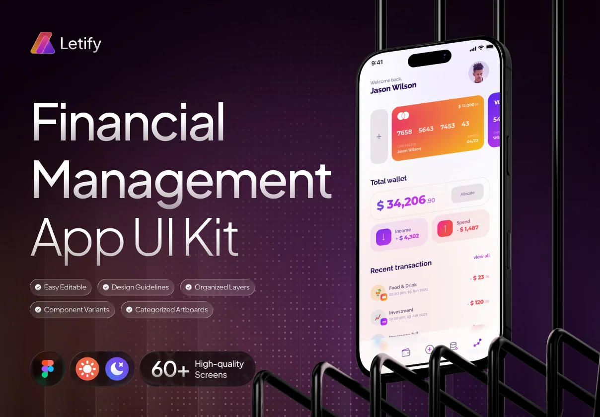 Letify - Financial Management App UI Kit